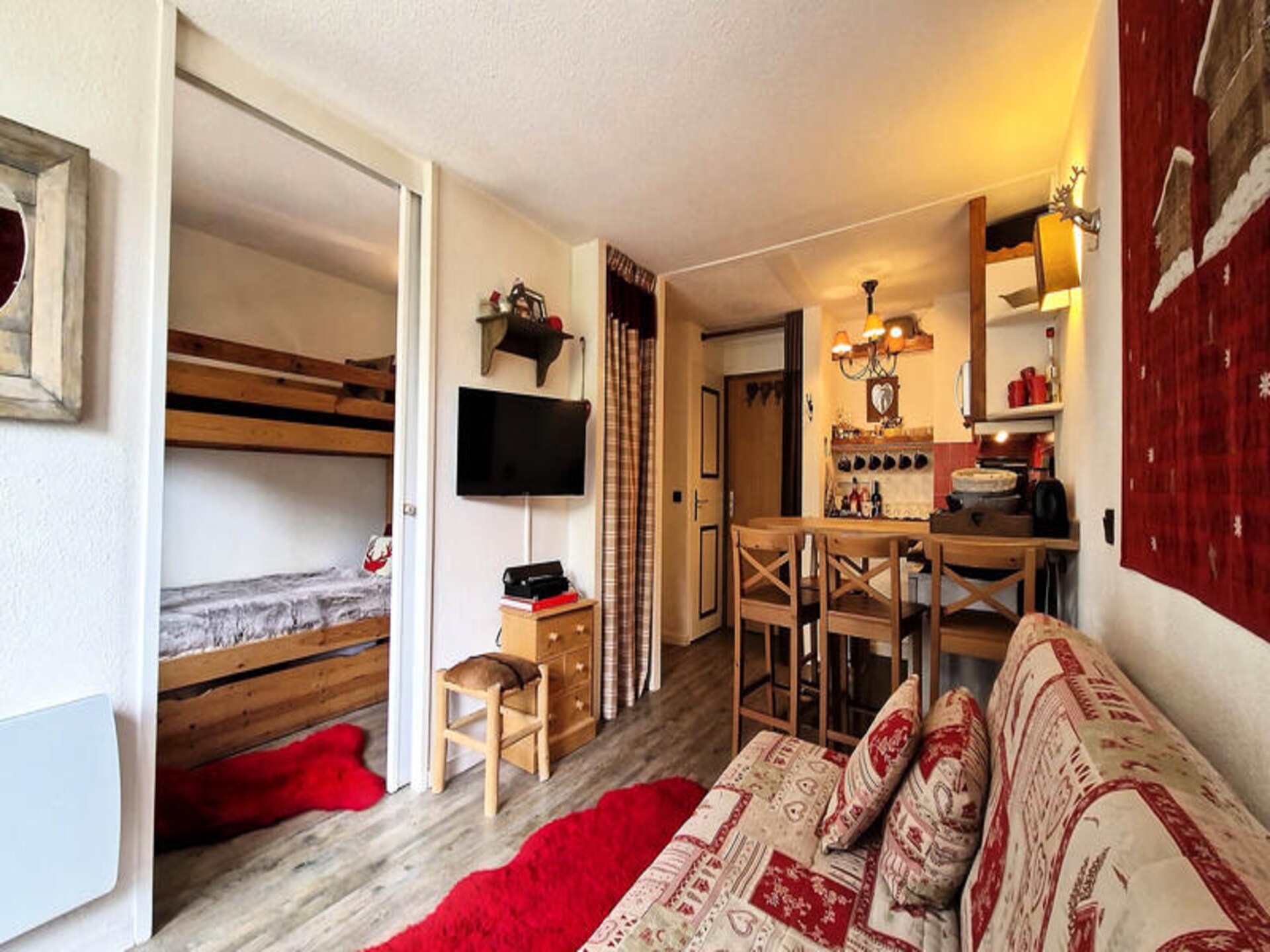 Knusse studio aan de piste in Val d'Isère voor 4 personen - foto 8