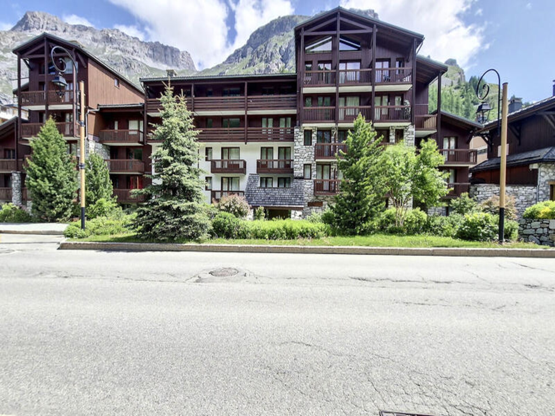 Knusse mezzaninestudio in Val d'Isère met balkon en bergzicht - foto 1