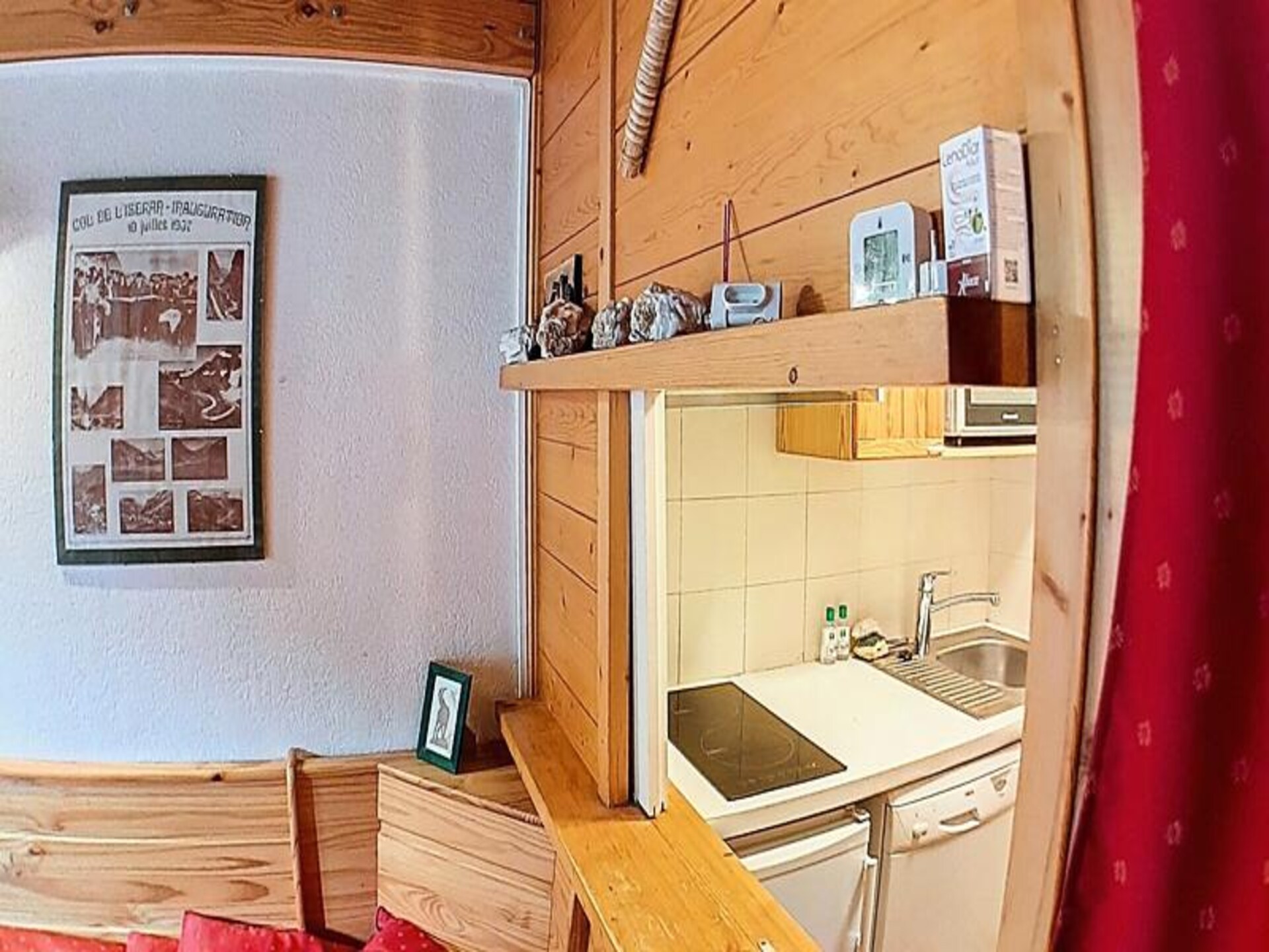 Knusse mezzaninestudio in Val d'Isère met balkon en bergzicht - foto 12