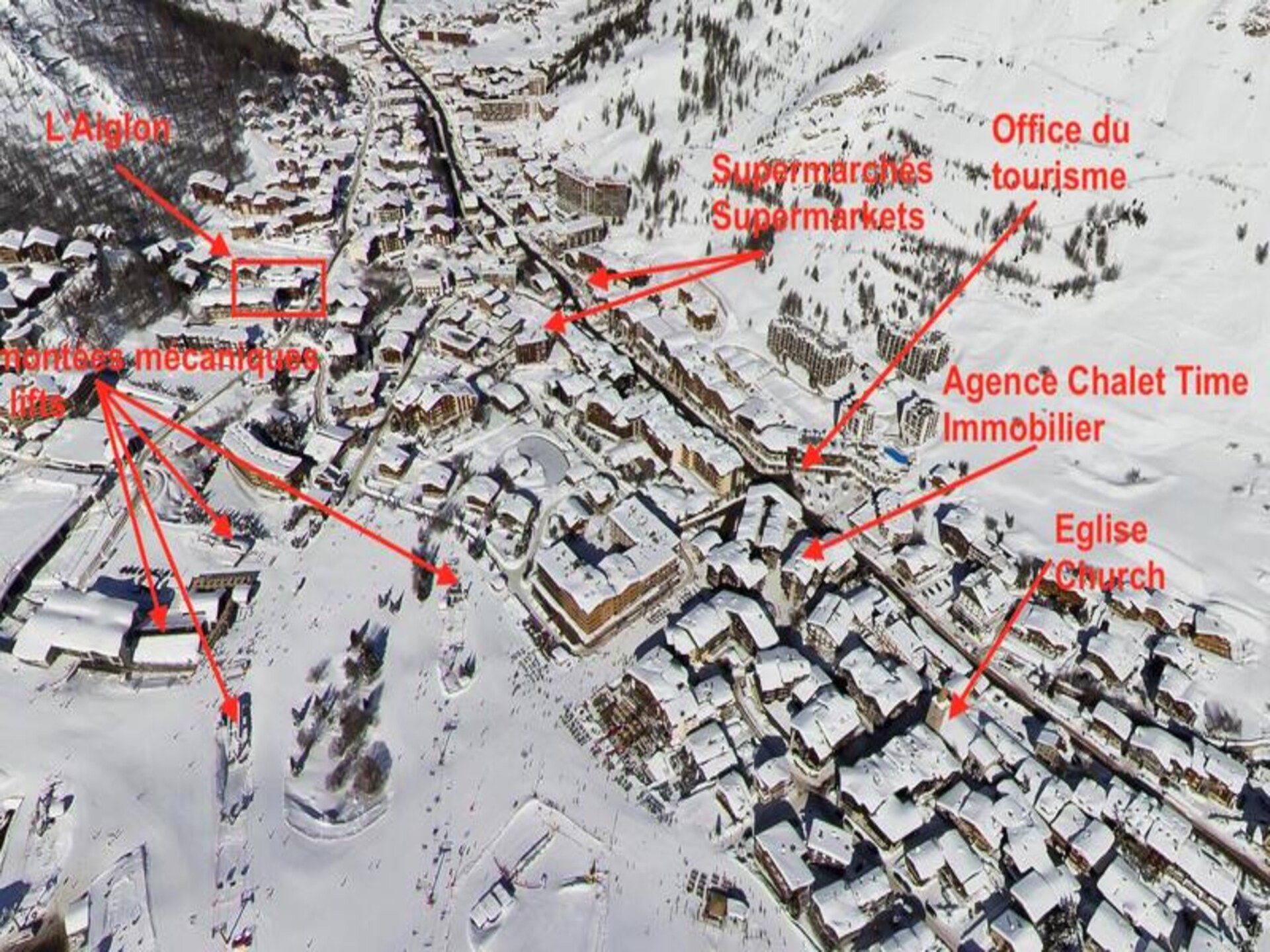 Appartement voor 8 personen in Val d'Isère, 100m van de Olympique-lift - foto 2
