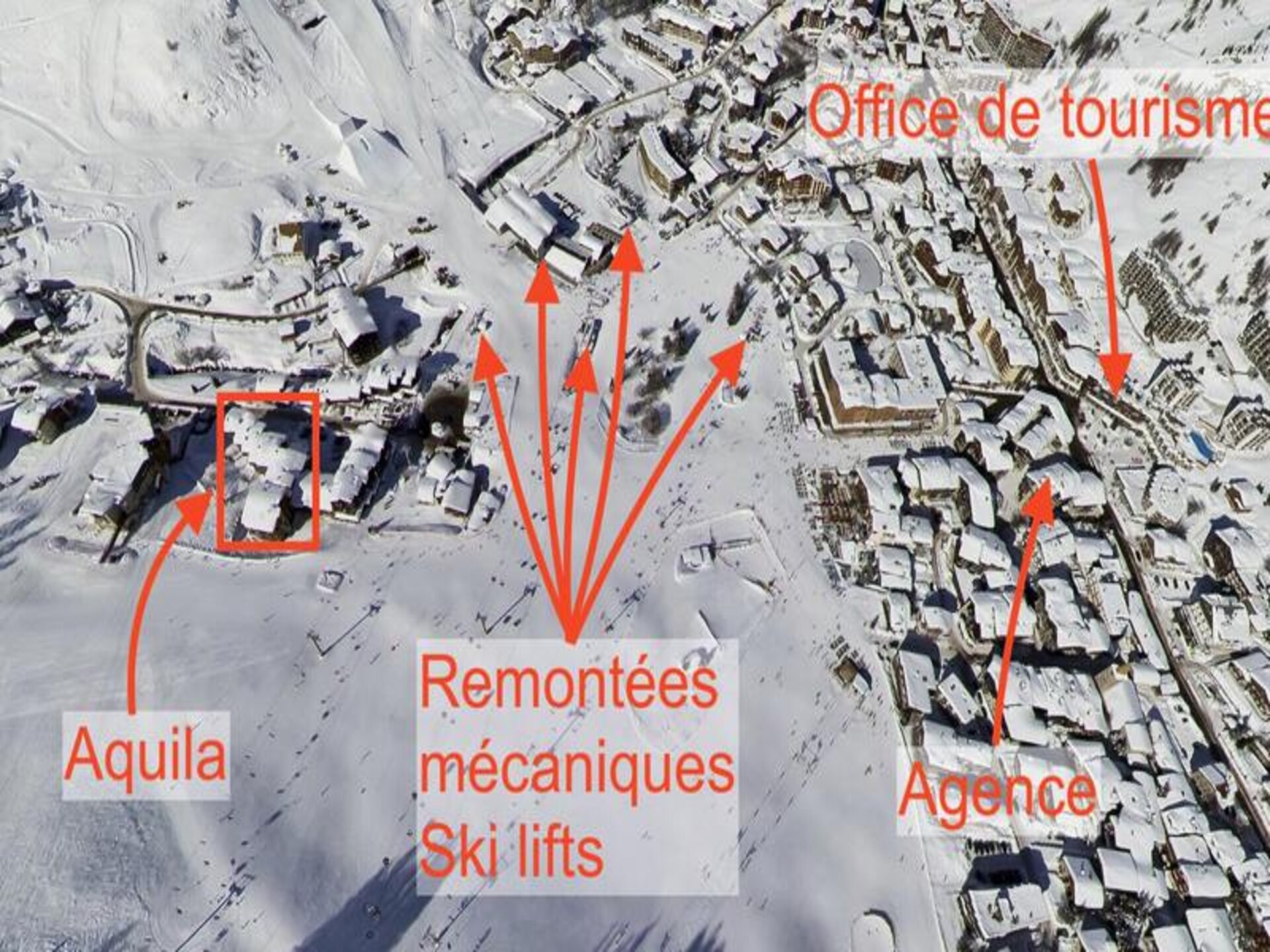 Appartement AQ 210 in Résidence Aquila: ski-in/ski-out in Val d'Isère - foto 2