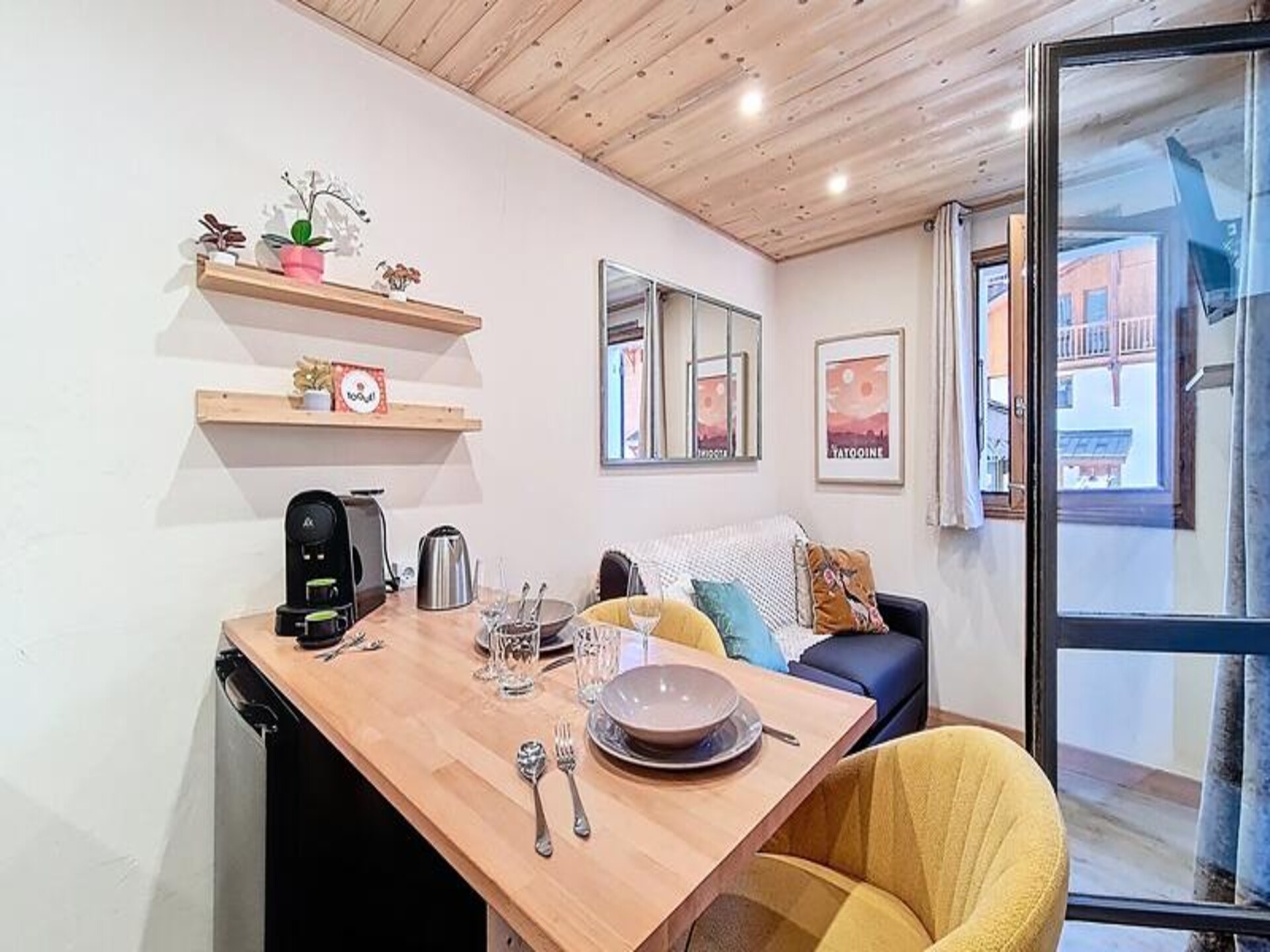 Studio aan de piste in Les Belleville met balkon op het zuiden - foto 3