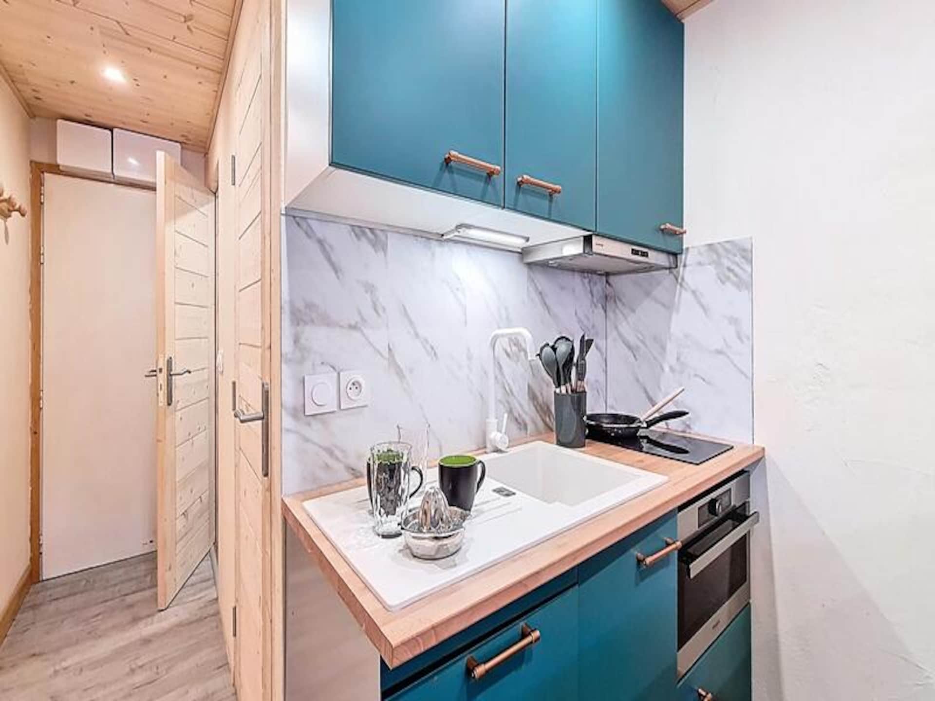 Studio aan de piste in Les Belleville met balkon op het zuiden - foto 5