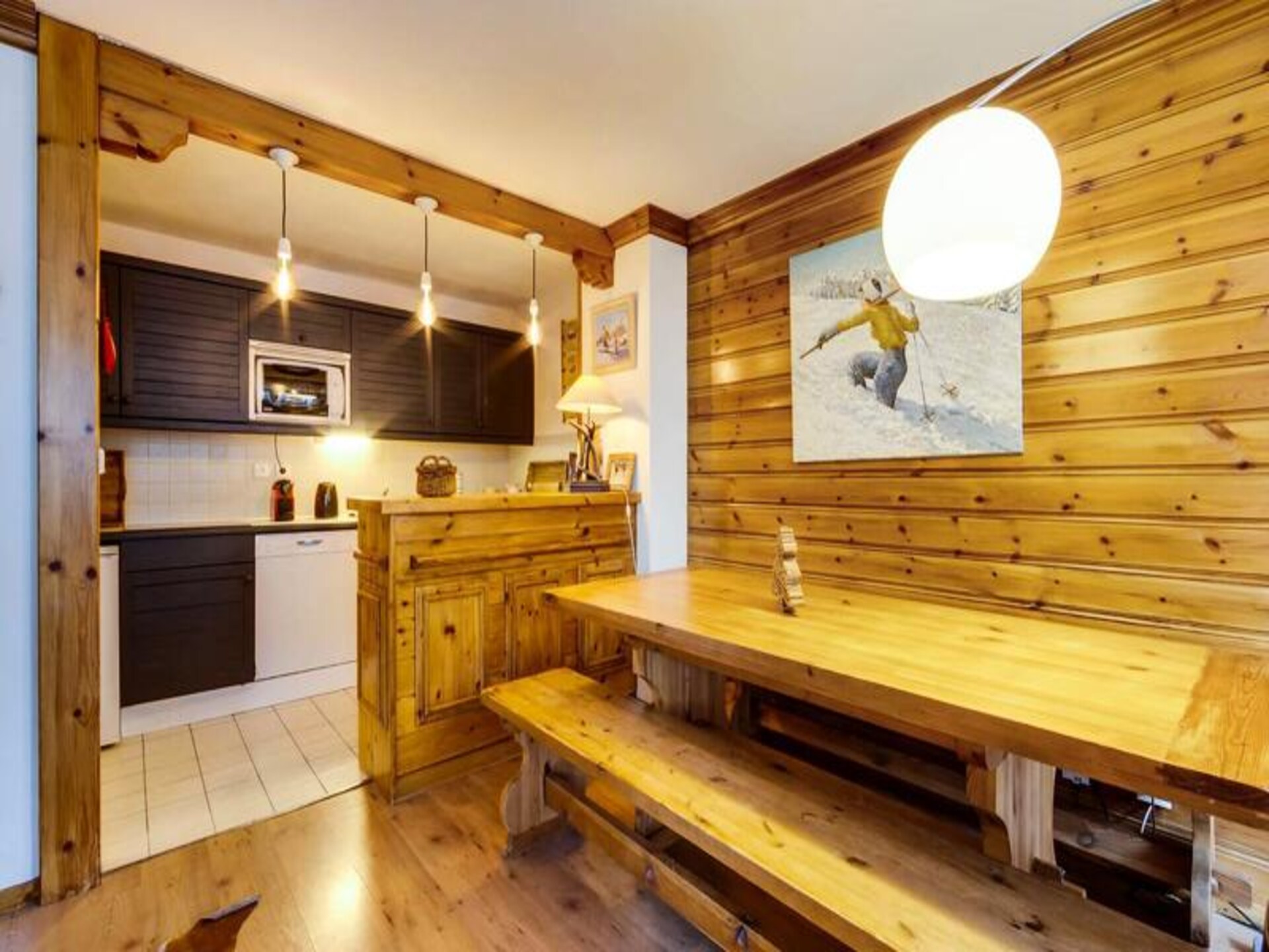 Authentiek 6-persoons appartement in Val d'Isère Village met balkon op het westen - foto 4