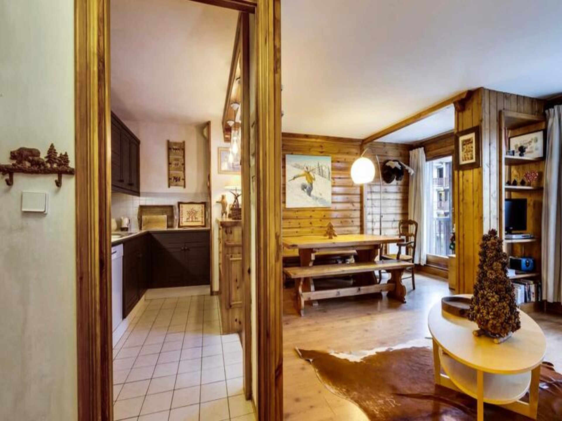 Authentiek 6-persoons appartement in Val d'Isère Village met balkon op het westen - foto 6