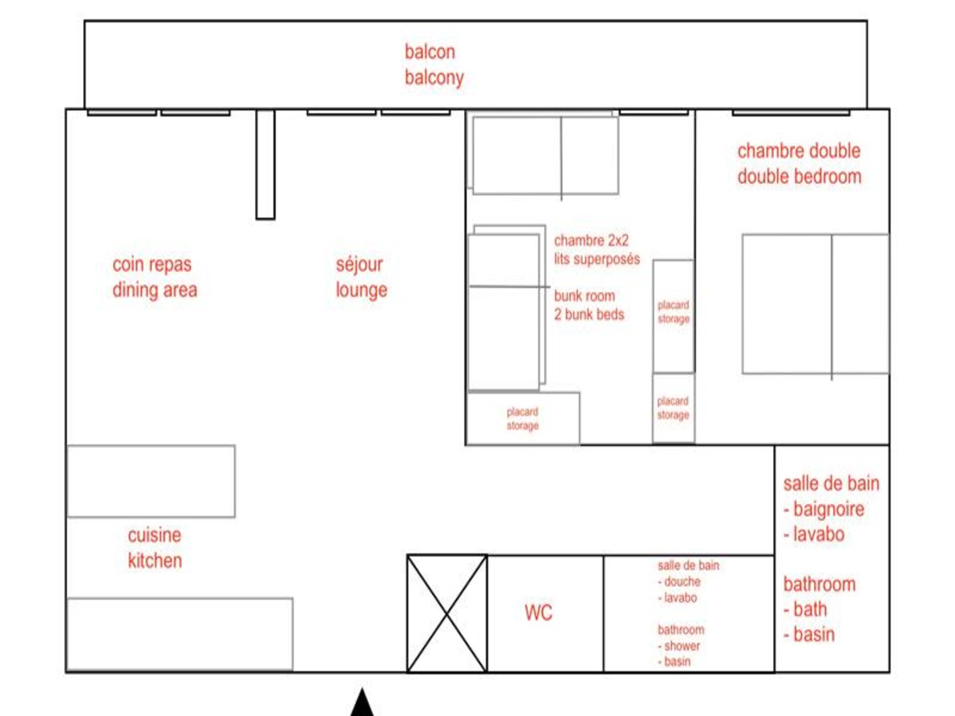 Authentiek 6-persoons appartement in Val d'Isère Village met balkon op het westen - foto 15
