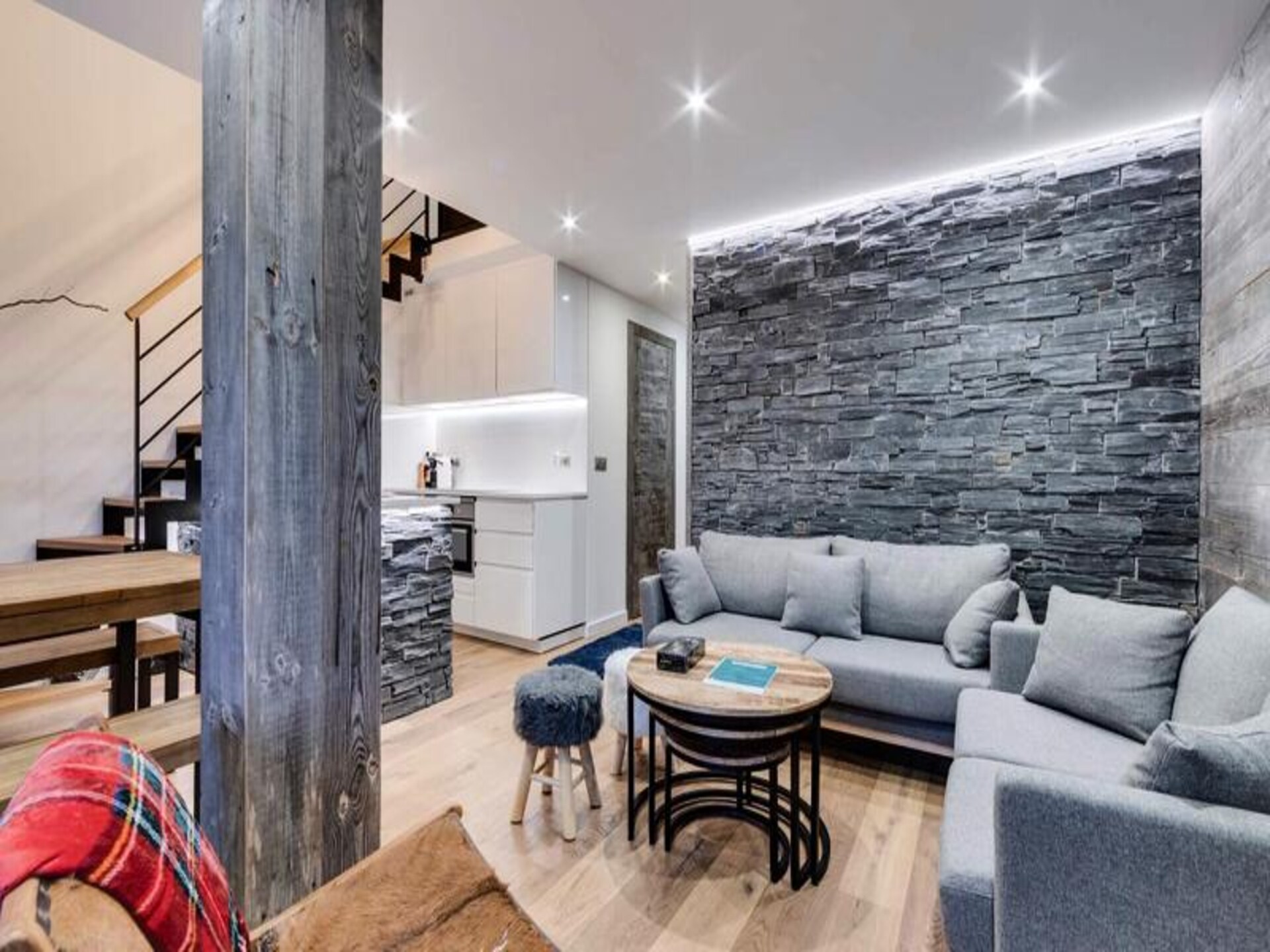 Duplex voor 6 personen in Val d'Isère Village, vlakbij de piste - foto 3