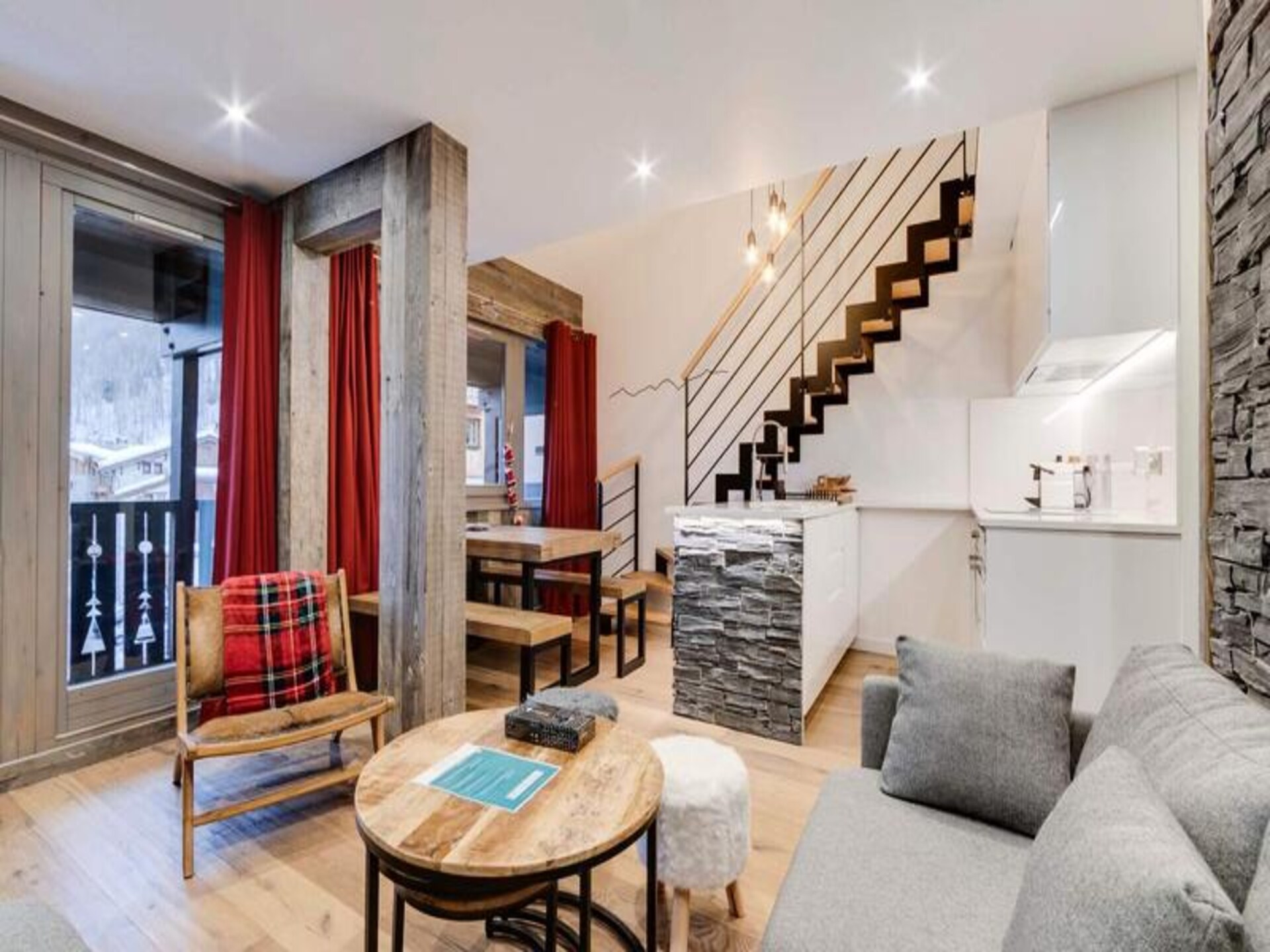 Duplex voor 6 personen in Val d'Isère Village, vlakbij de piste - foto 4
