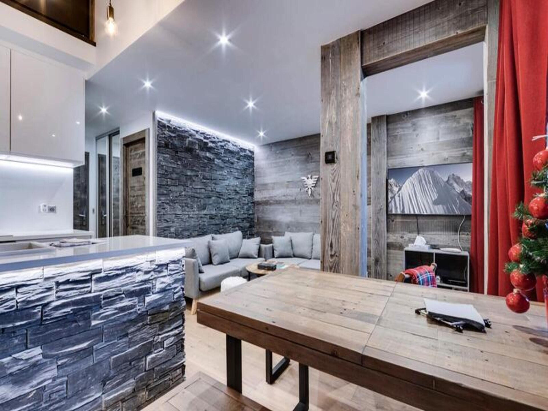 Duplex voor 6 personen in Val d'Isère Village, vlakbij de piste - foto 6
