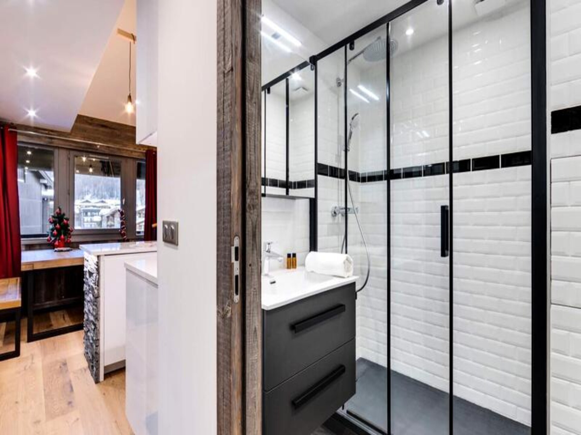 Duplex voor 6 personen in Val d'Isère Village, vlakbij de piste - foto 8