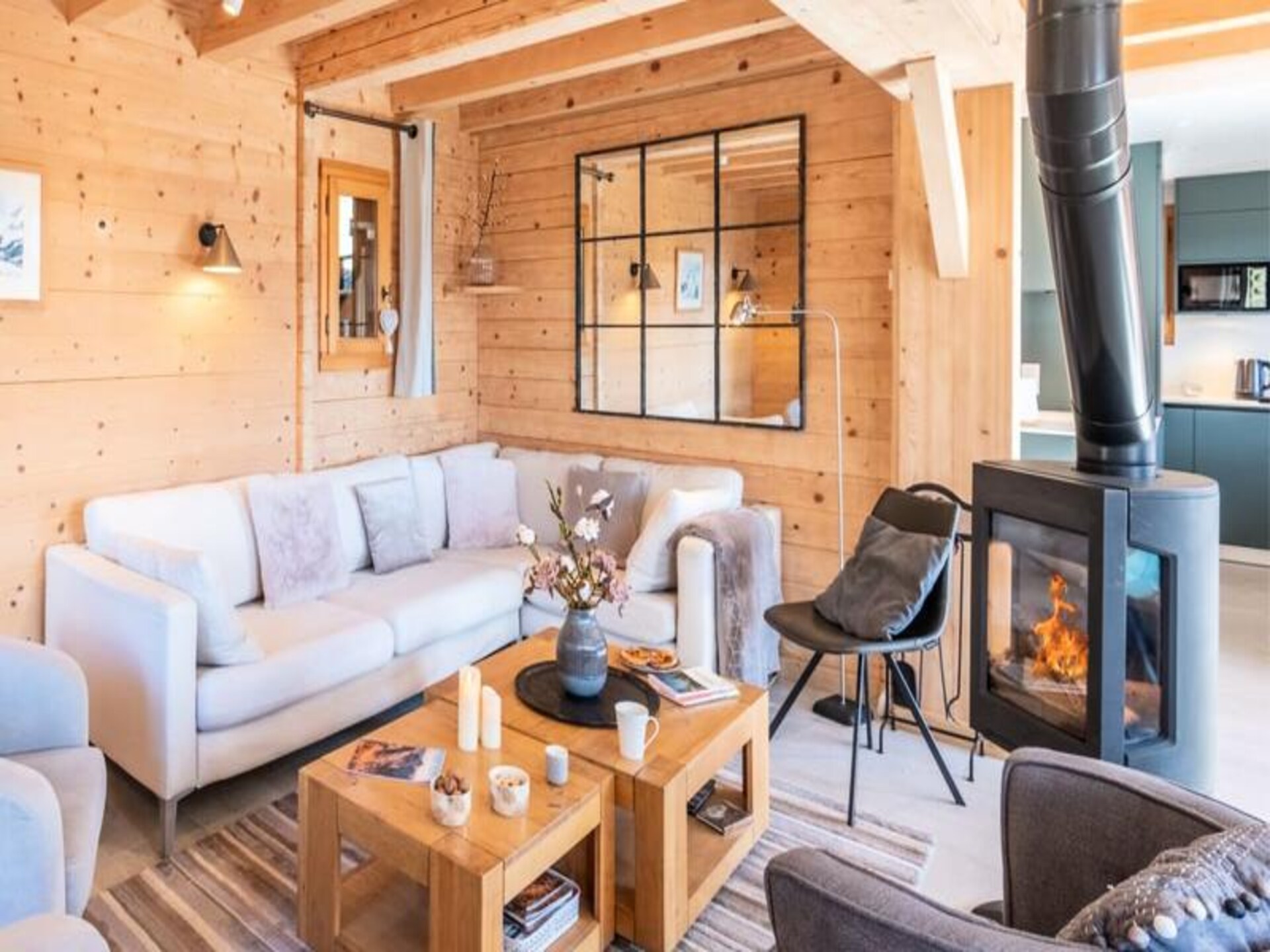 Chalet Tekoa in Manigod: 8 pers., 5 min. van de piste & sauna - foto 5