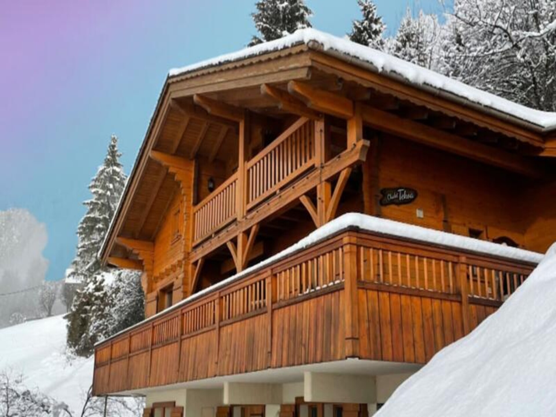 Chalet Tekoa in Manigod: 8 pers., 5 min. van de piste & sauna - foto 12
