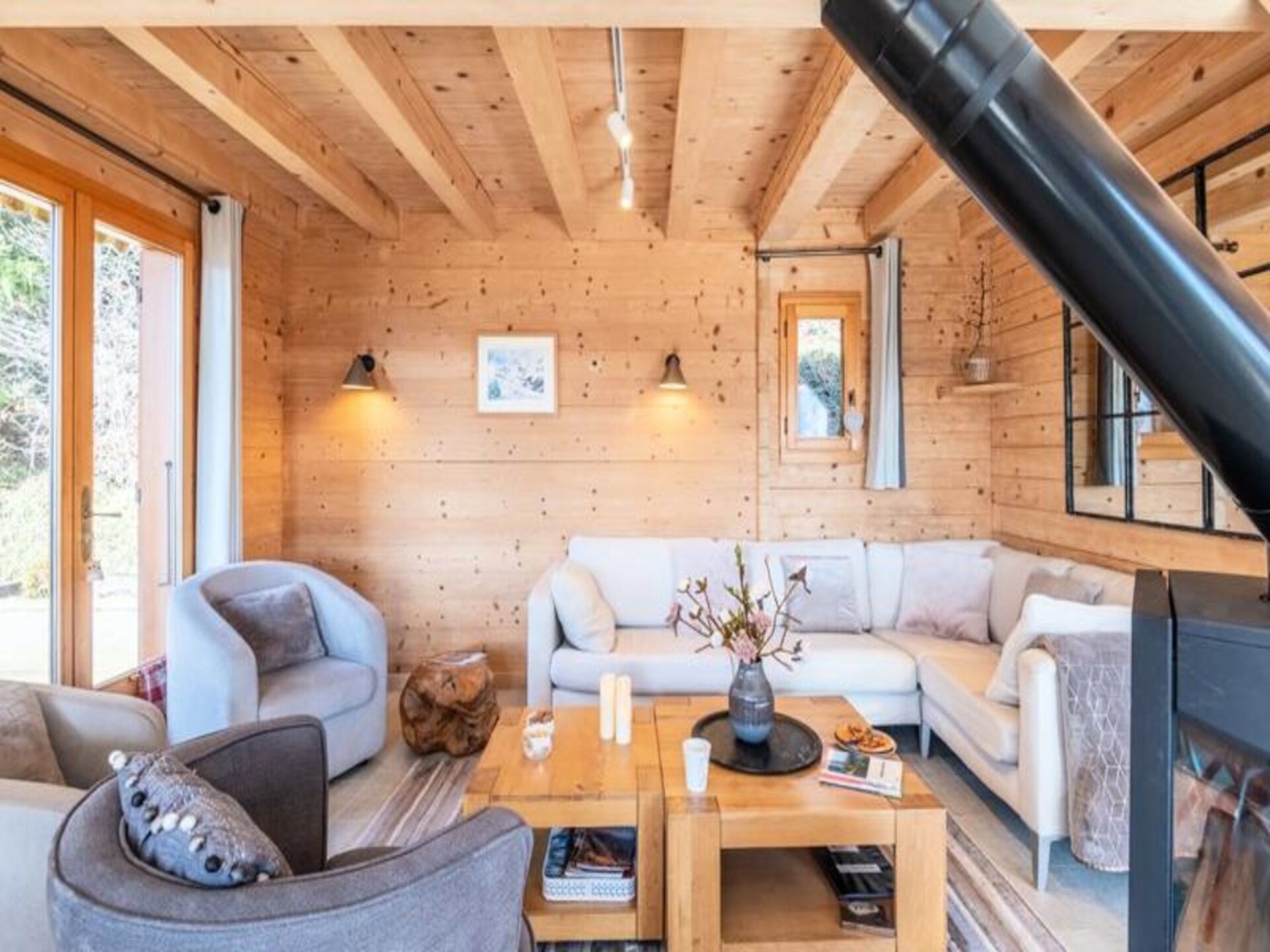 Chalet Tekoa in Manigod: 8 pers., 5 min. van de piste & sauna - foto 36