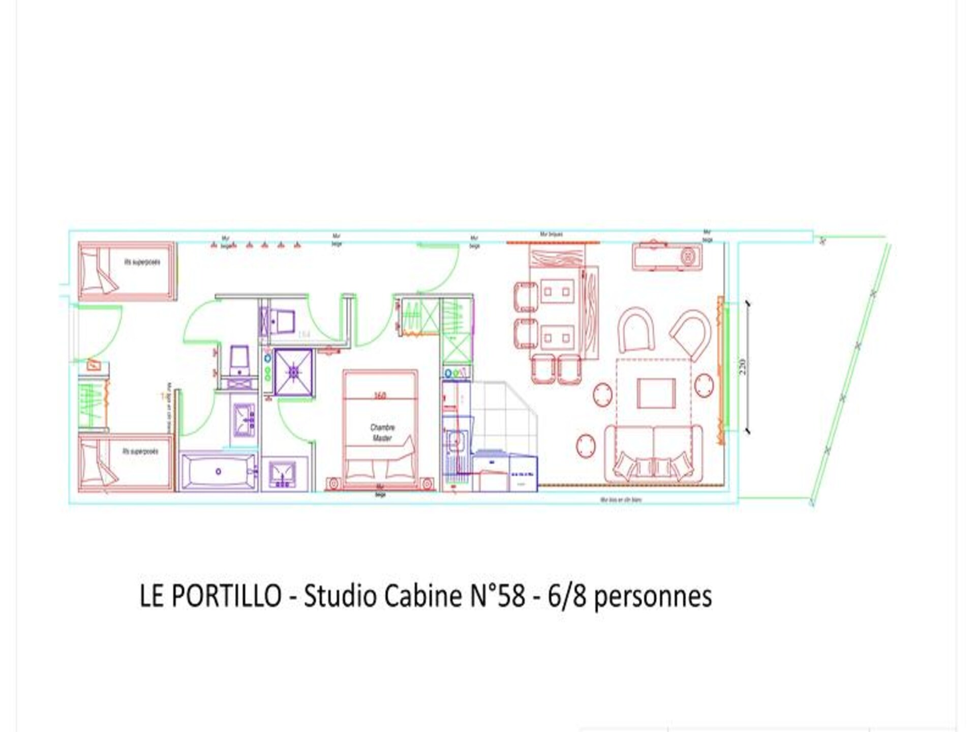 Zonnig appartement op de piste in de Pyreneeën met zwembad, geschikt voor 8 personen - foto 10