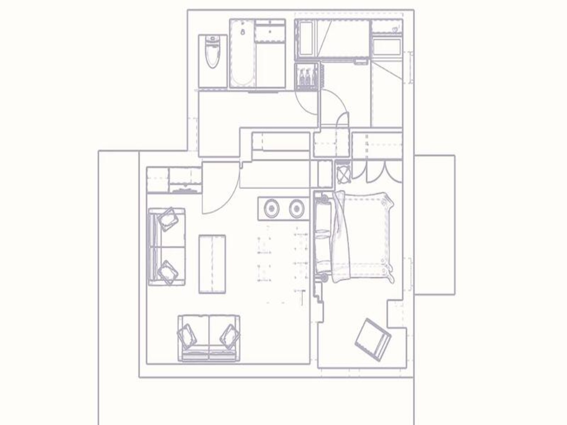 Gerenoveerd 5-persoons appartement op 50m van de piste in Val d'Isère - foto 15