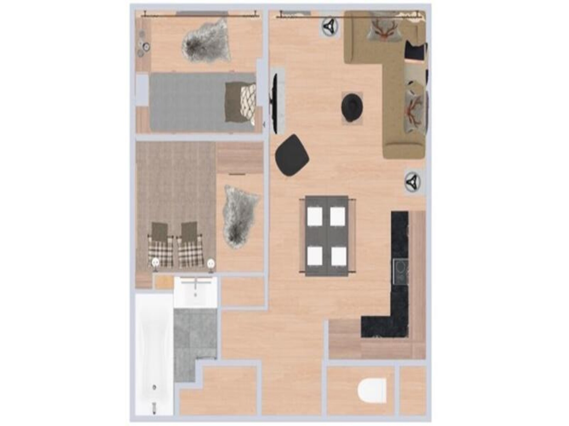 Authentiek appartement op de piste in Val d'Isère Village voor 4 personen - foto 15