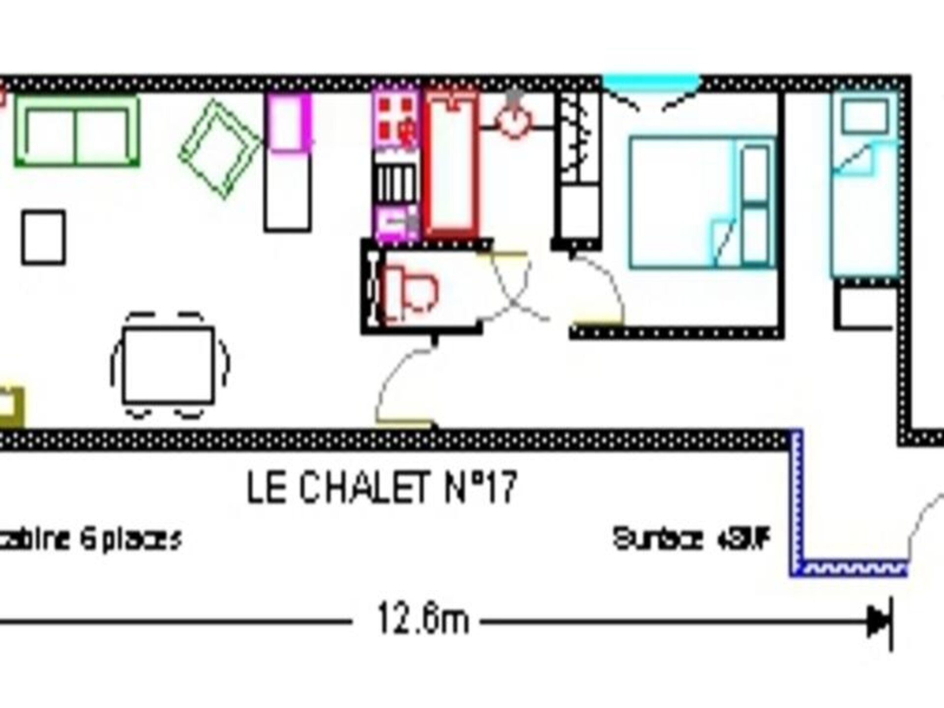 Appartement 6p in Le Chalet met zwembad, sauna en uitzicht op de piste in Eaux-Bonnes - foto 9