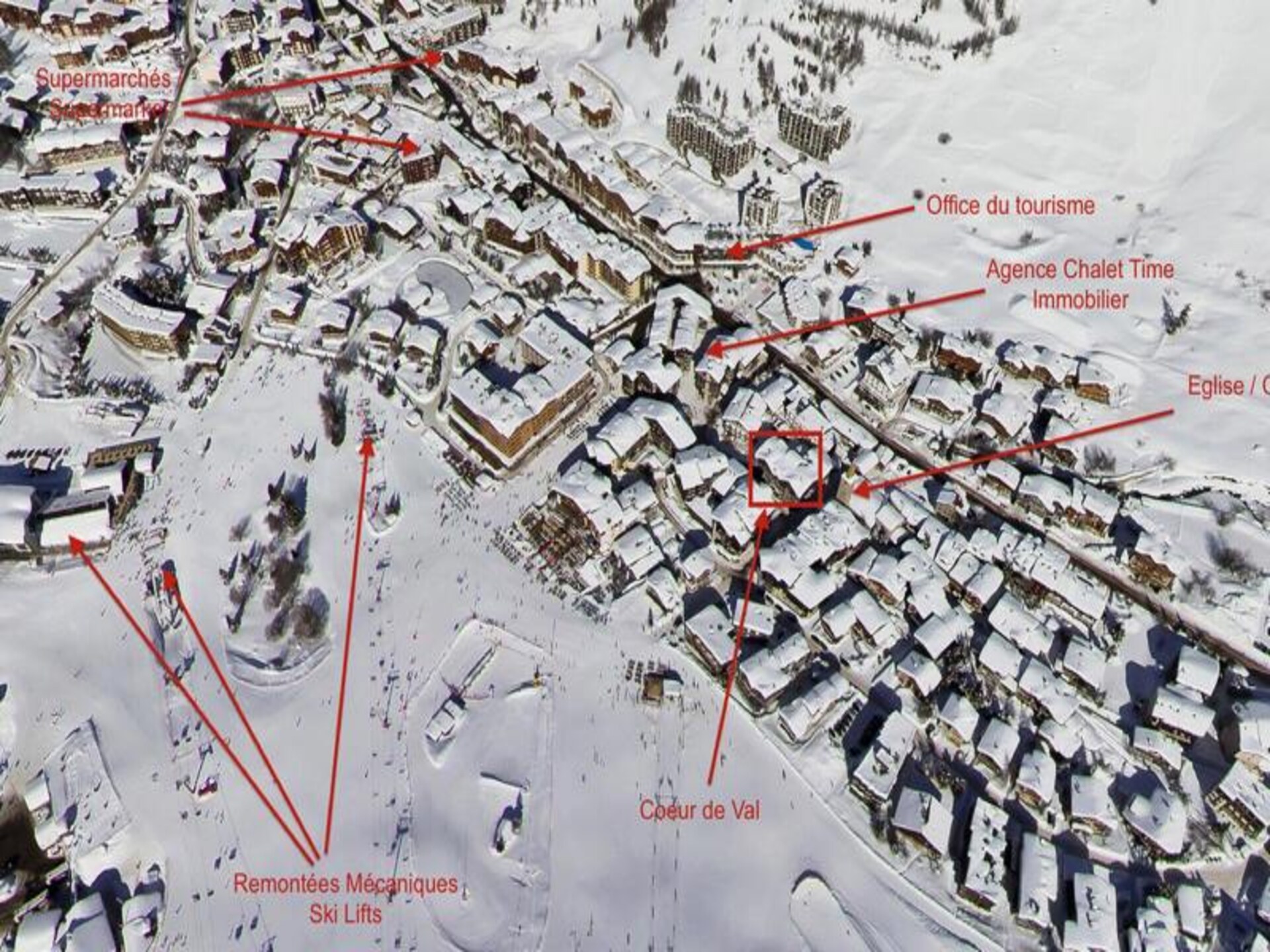 Appartement in het oude dorp van Val d'Isère, op 50 meter van de piste - foto 1