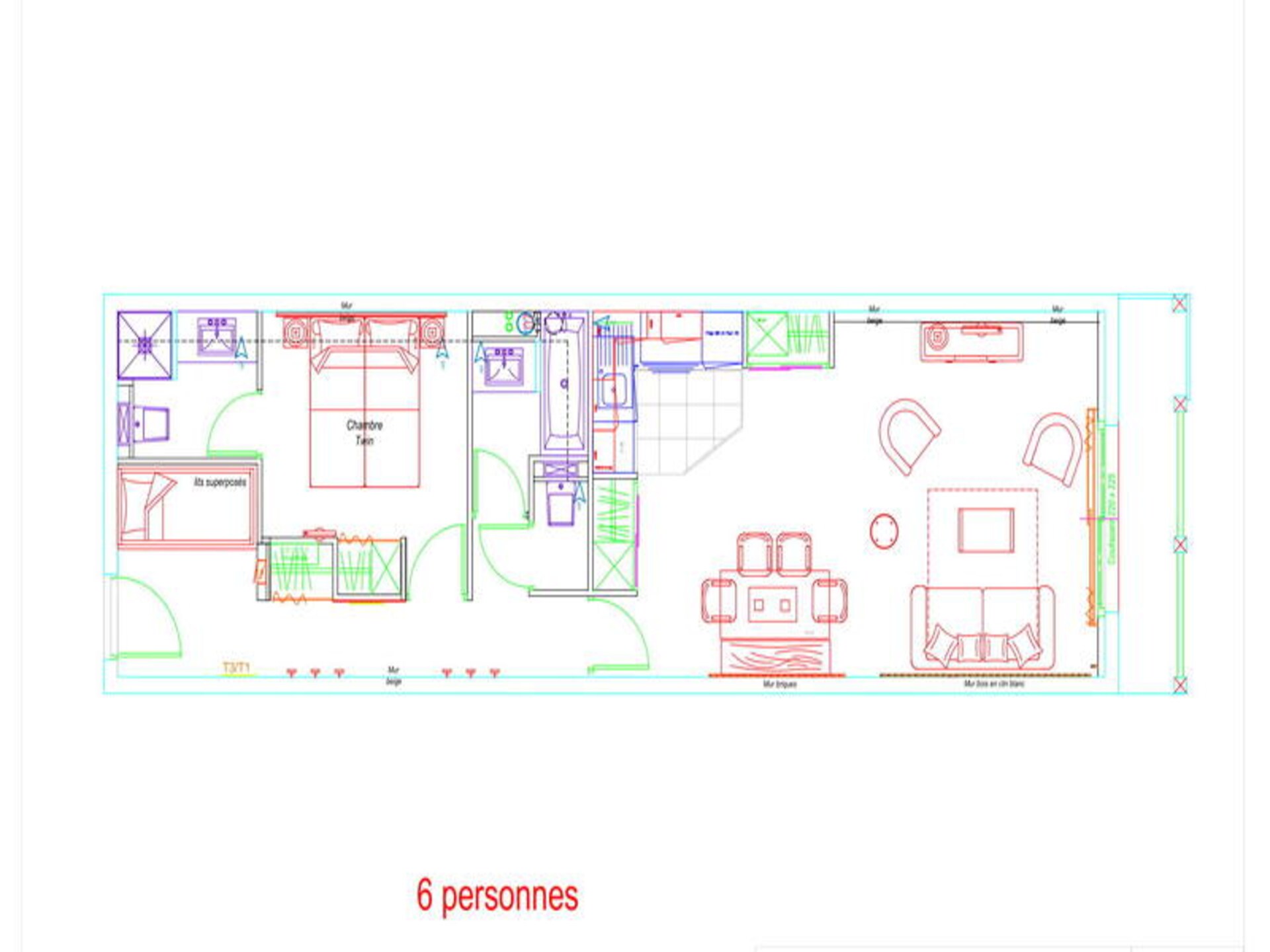 Appartement 6p in Résidence Le Portillo met zwembad, vlakbij de pistes - foto 10