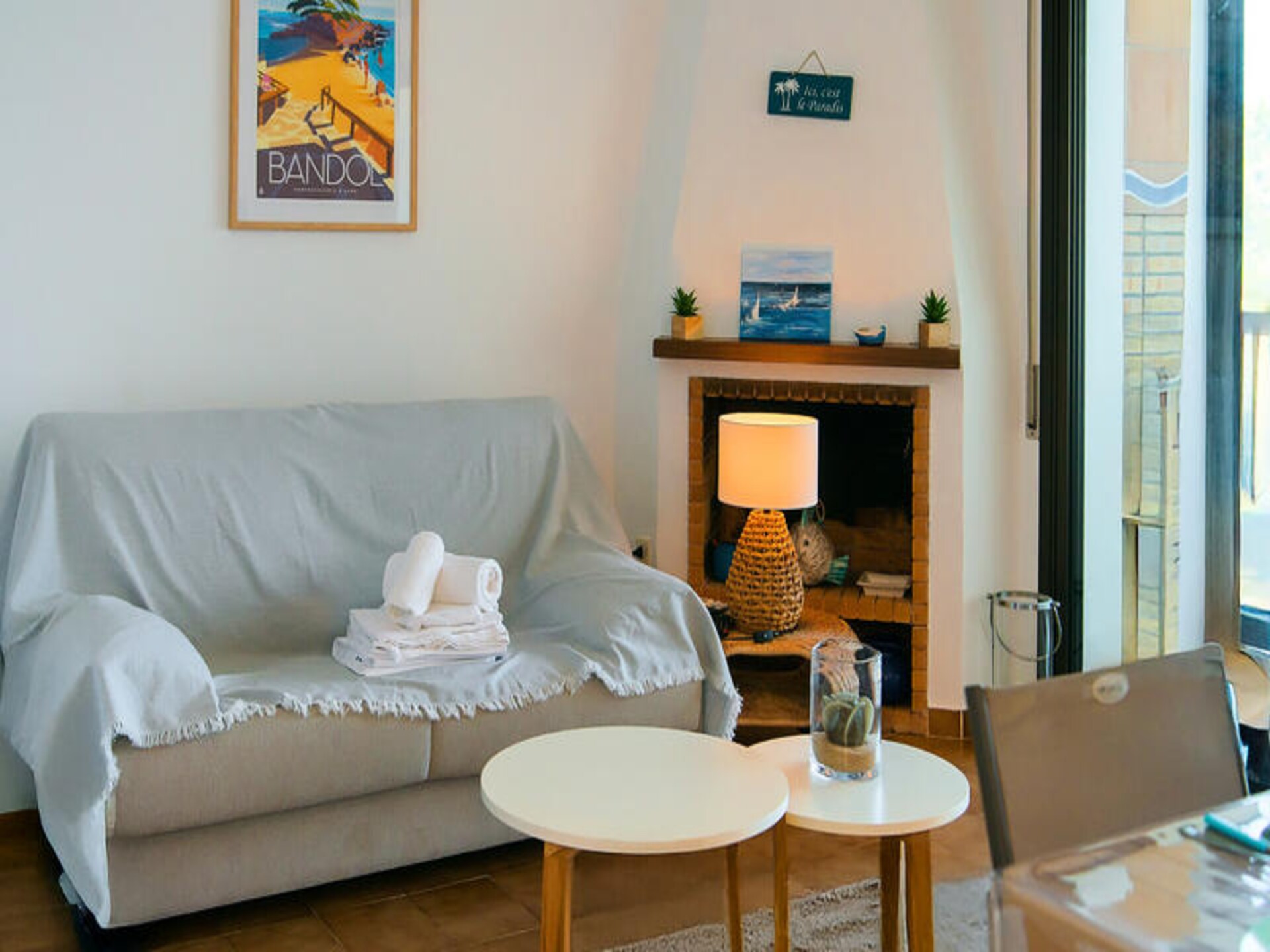 Zonovergoten appartement met zeezicht en balkon in Roses - foto 9