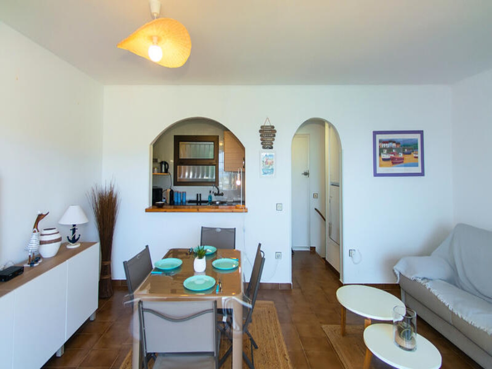 Zonovergoten appartement met zeezicht en balkon in Roses - foto 17