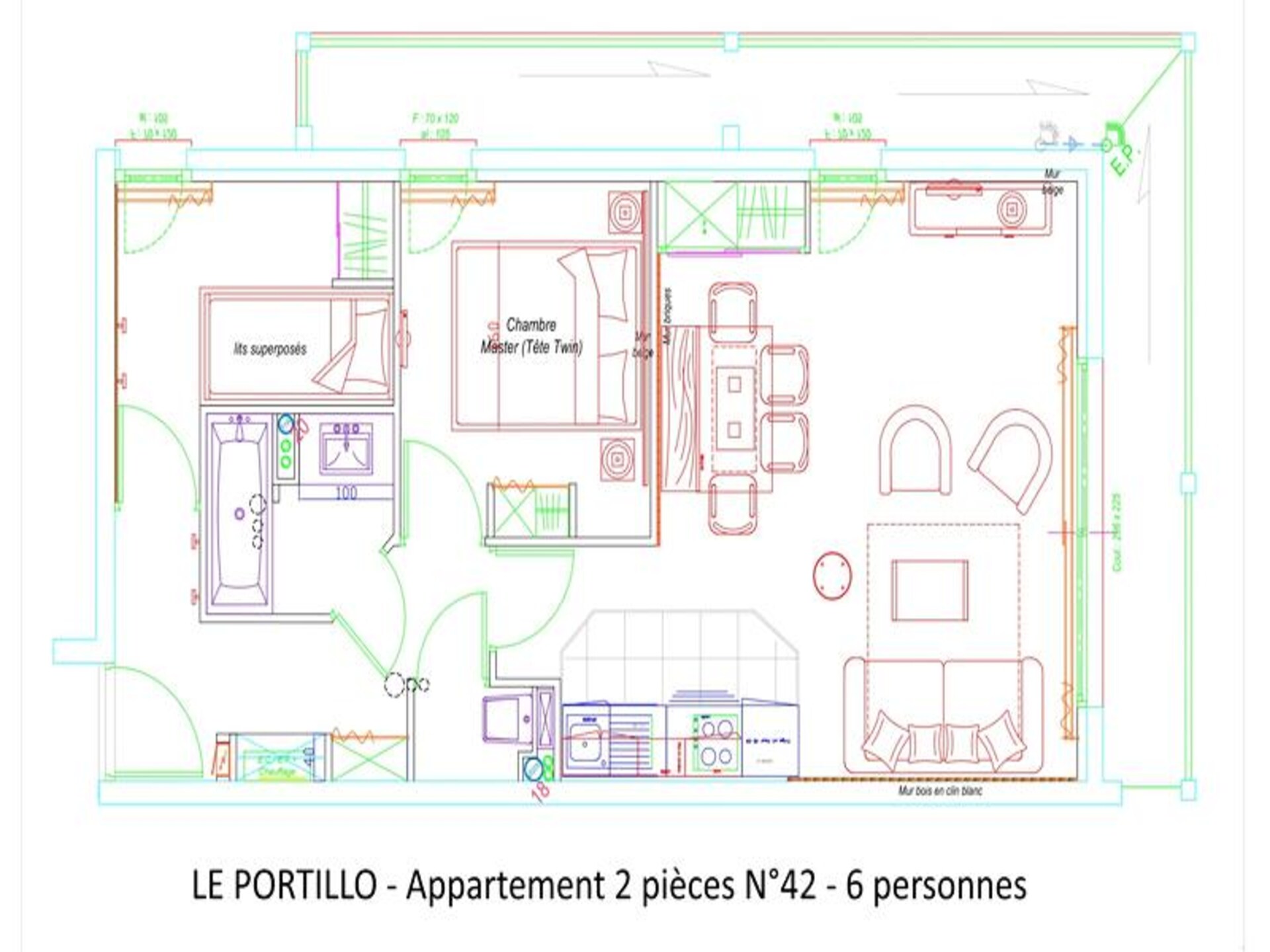 Appartement 6p met zwembad, vlakbij pistes Pyreneeën - foto 12