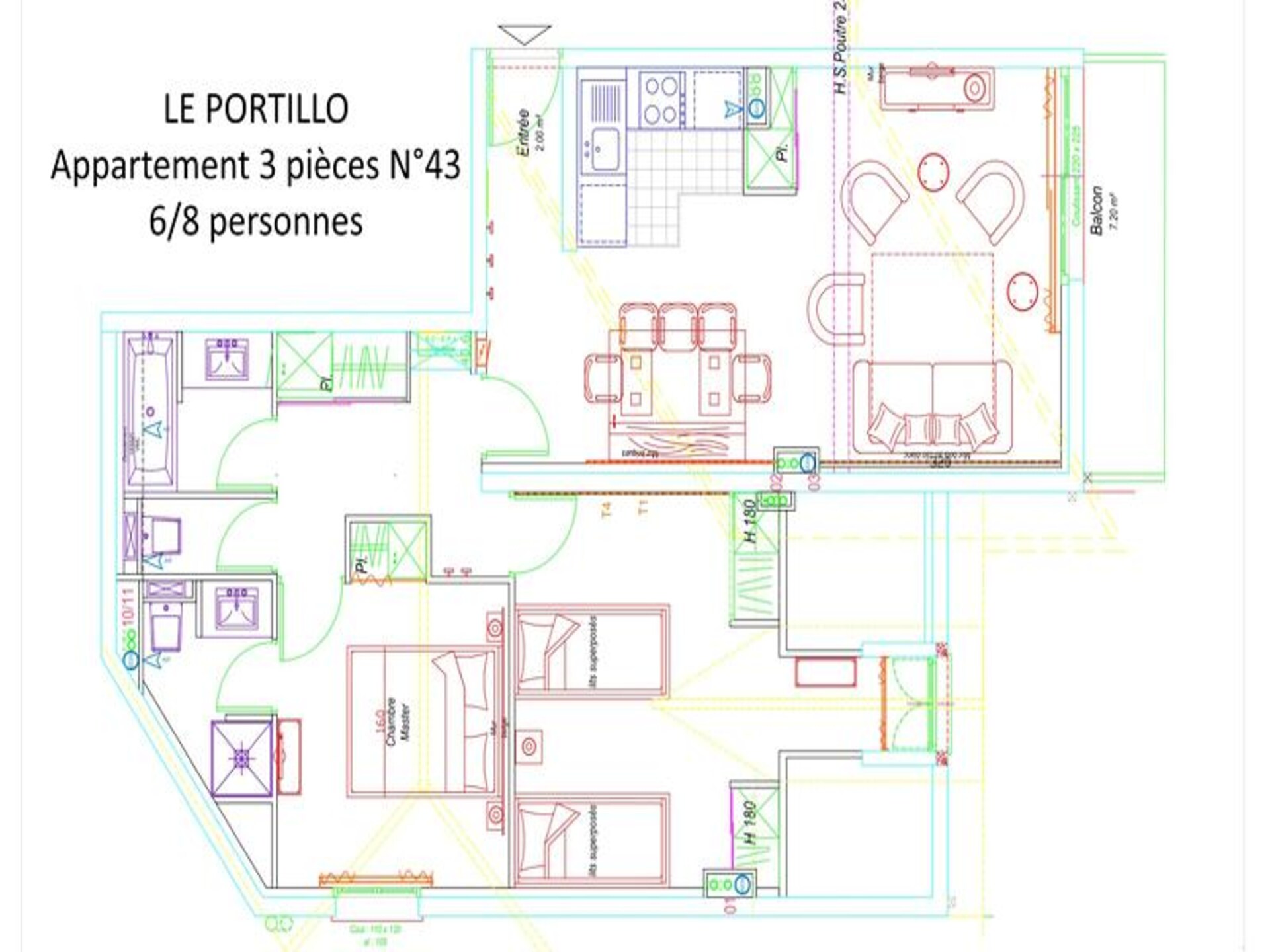 Ruim appartement voor 8 aan de voet van de Pyreneeën met zwembad en uitzicht - foto 11
