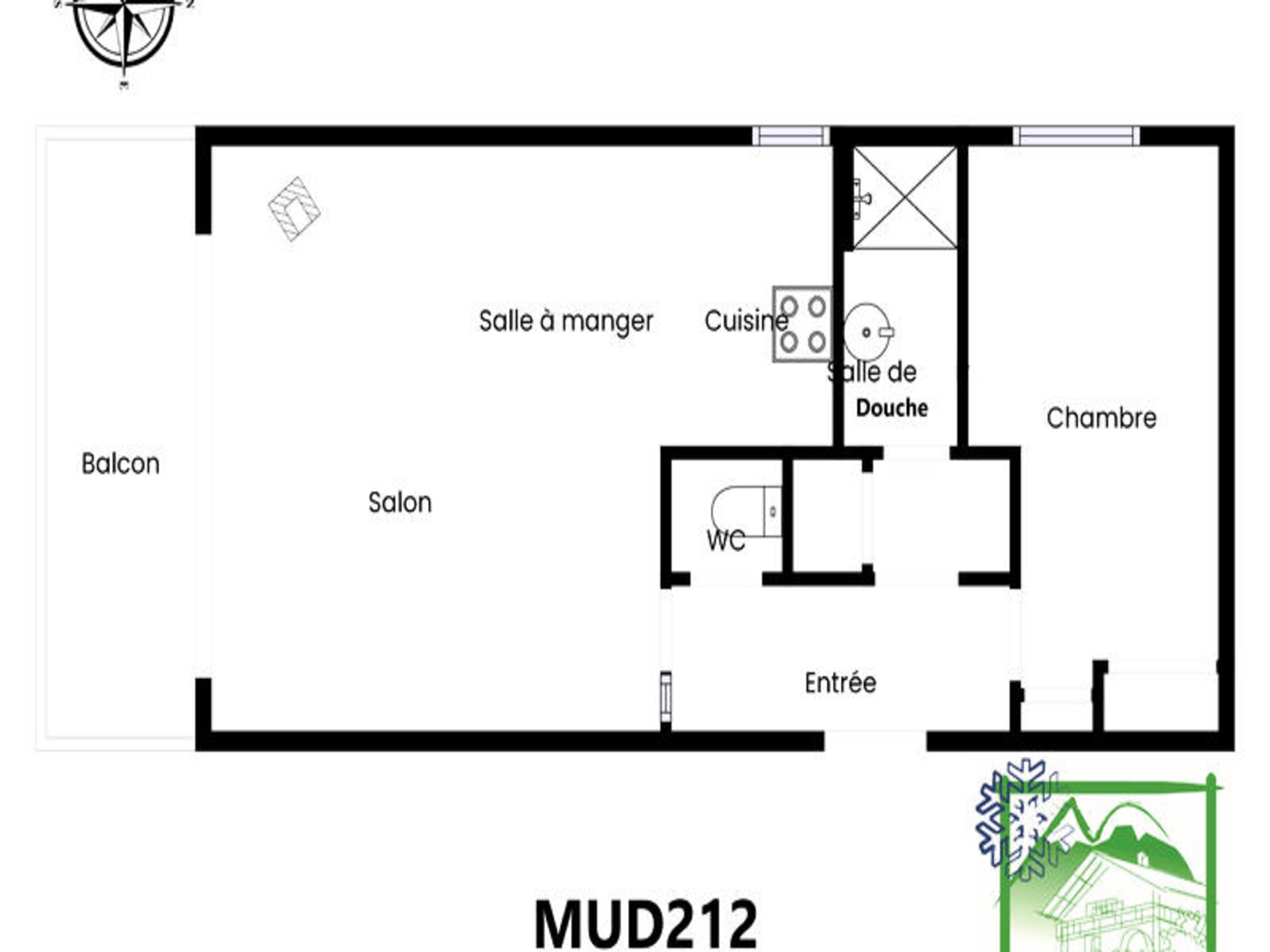 Alpenappartement in Les Carroz-d'Arâches met zuidbalkon, 50m van skibus - foto 10