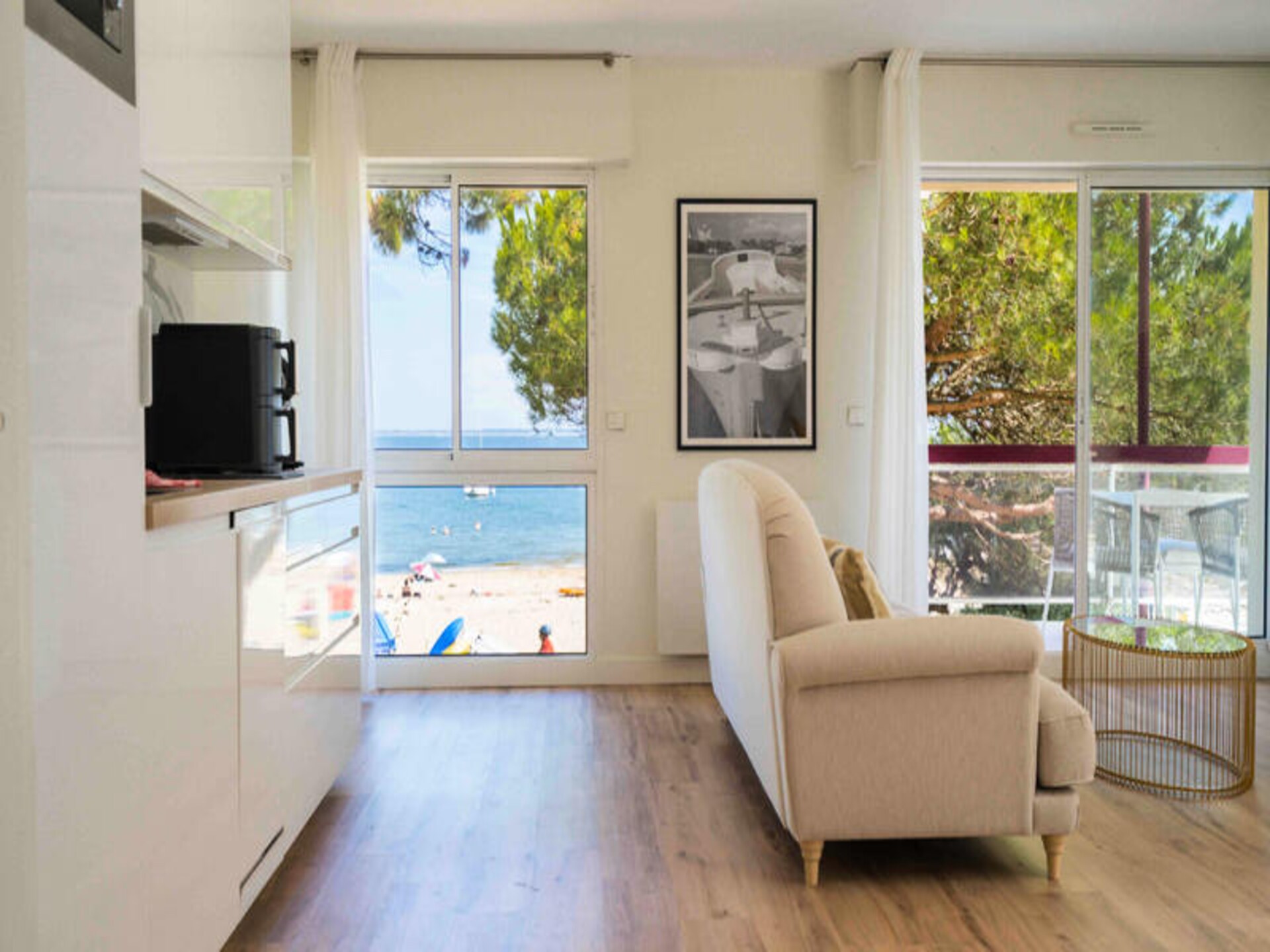 Licht appartement aan de kust van Arcachon met uitzicht op zee - foto 4
