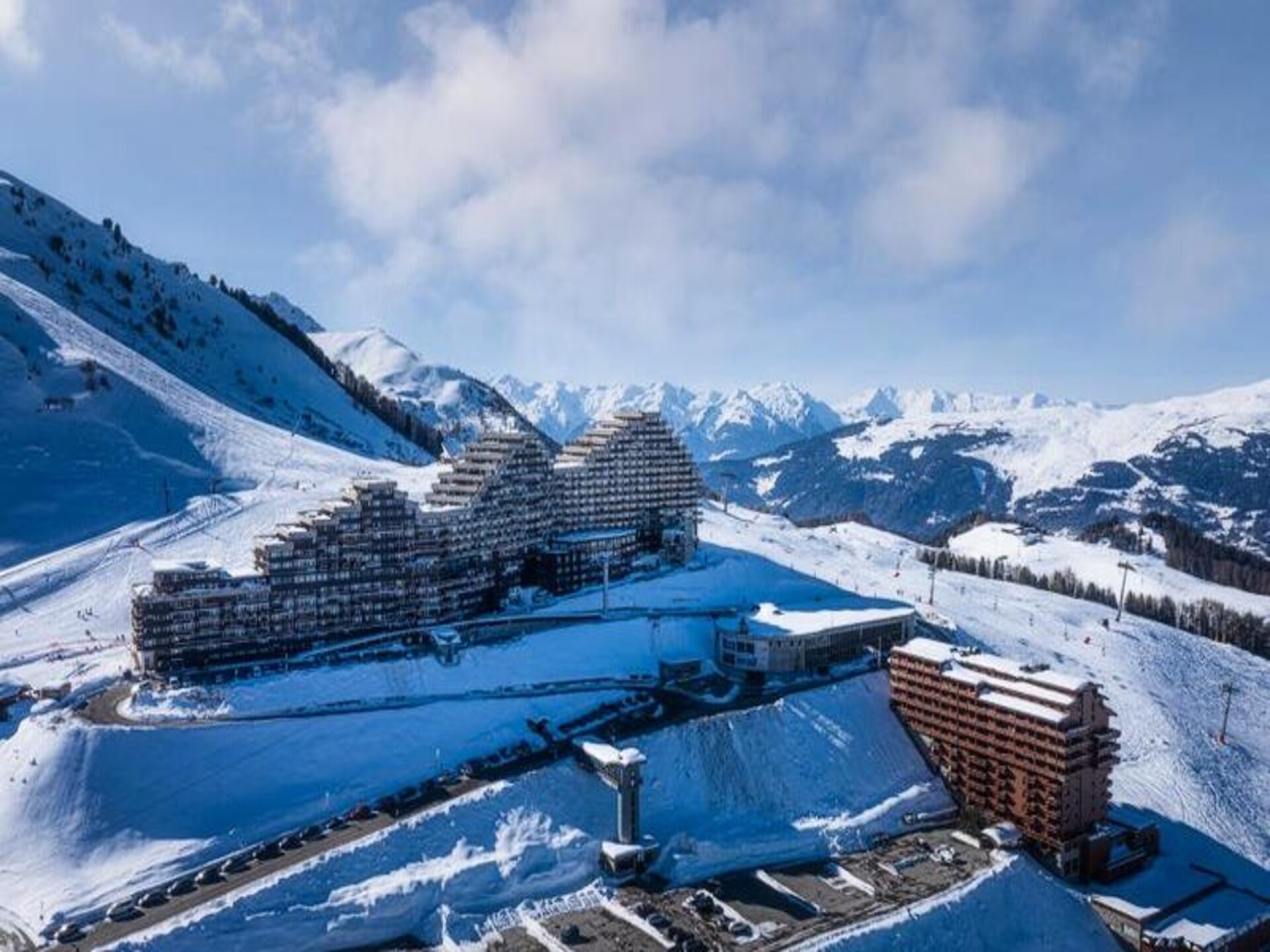 Gezellig ski-in/ski-out studio in La Plagne Aime 2000 met Mont Blanc uitzicht - foto 14