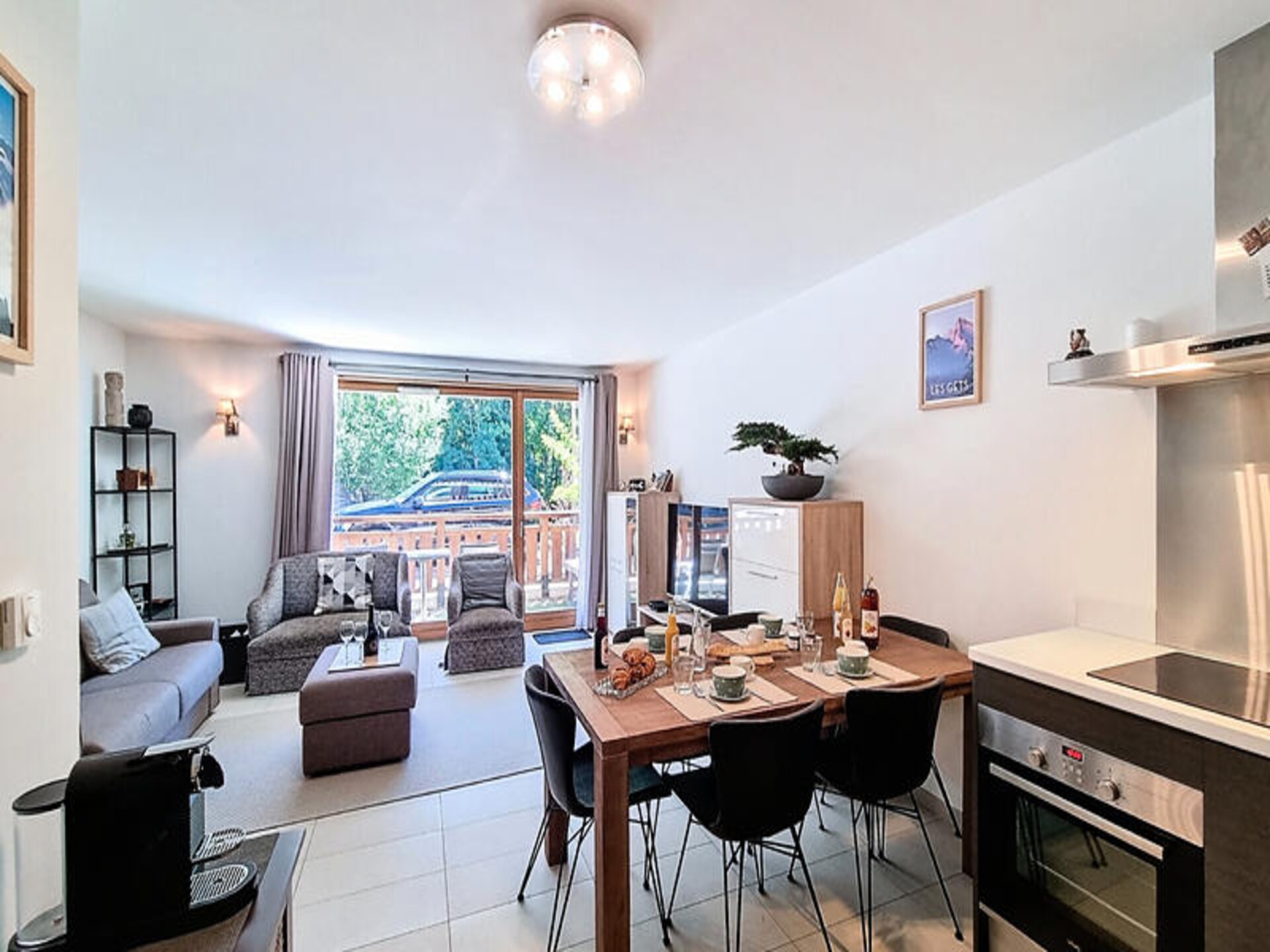 Licht appartement in Les Gets met balkon, vlakbij de piste - foto 6