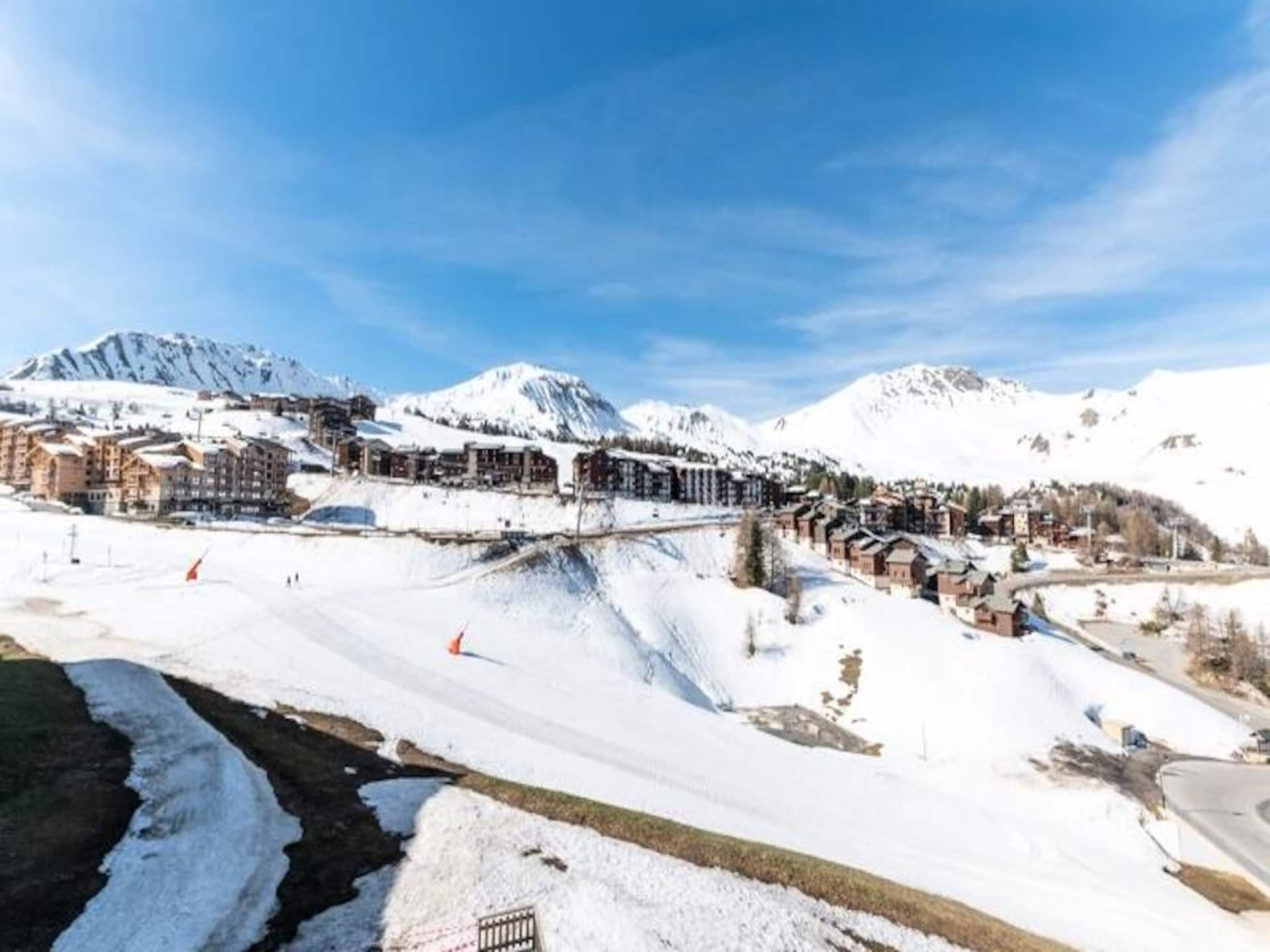 Zonnig ski-in, ski-out appartement in Plagne Soleil met uitzicht op de Alpen - foto 12
