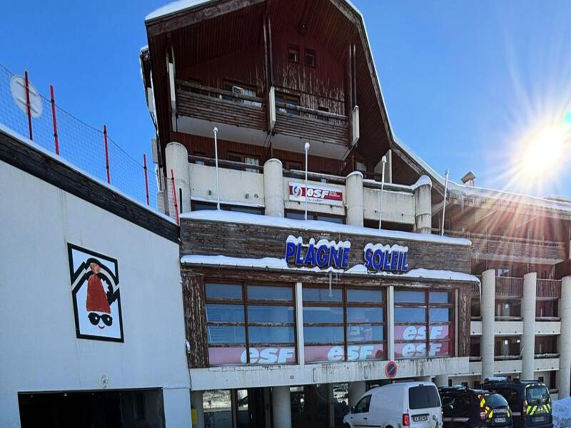Zonnig ski-in, ski-out appartement in Plagne Soleil met uitzicht op de Alpen - foto 14