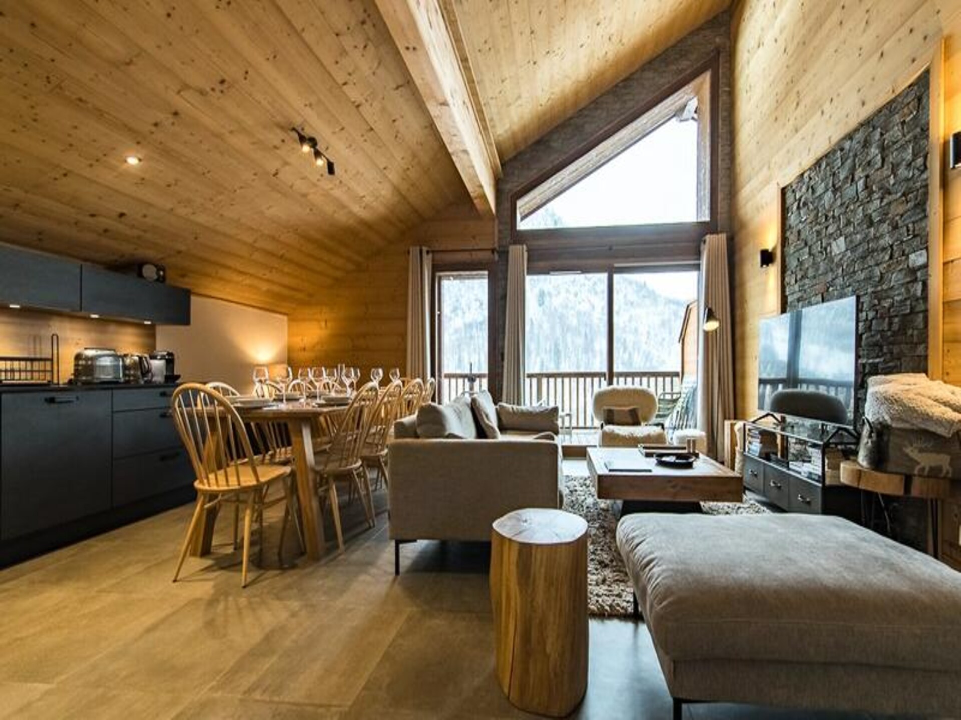 Duplex voor 10 personen in Saint-Sorlin-d'Arves met panoramisch uitzicht op de Aiguilles - foto 2