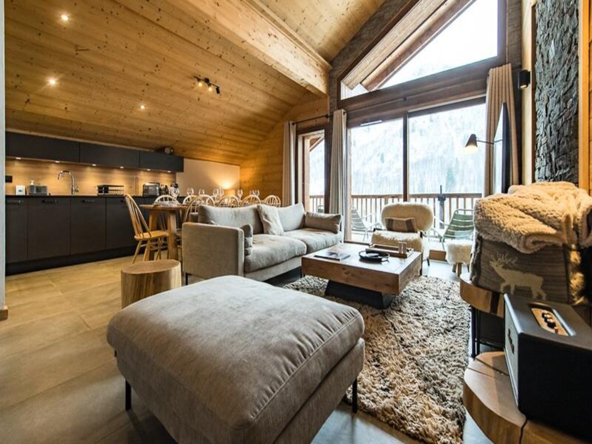 Duplex voor 10 personen in Saint-Sorlin-d'Arves met panoramisch uitzicht op de Aiguilles - foto 4