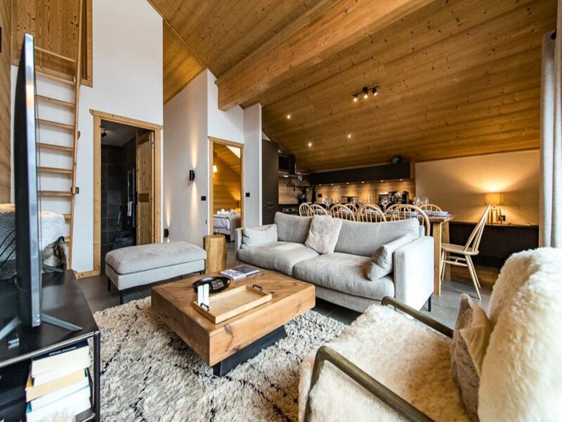 Duplex voor 10 personen in Saint-Sorlin-d'Arves met panoramisch uitzicht op de Aiguilles - foto 7