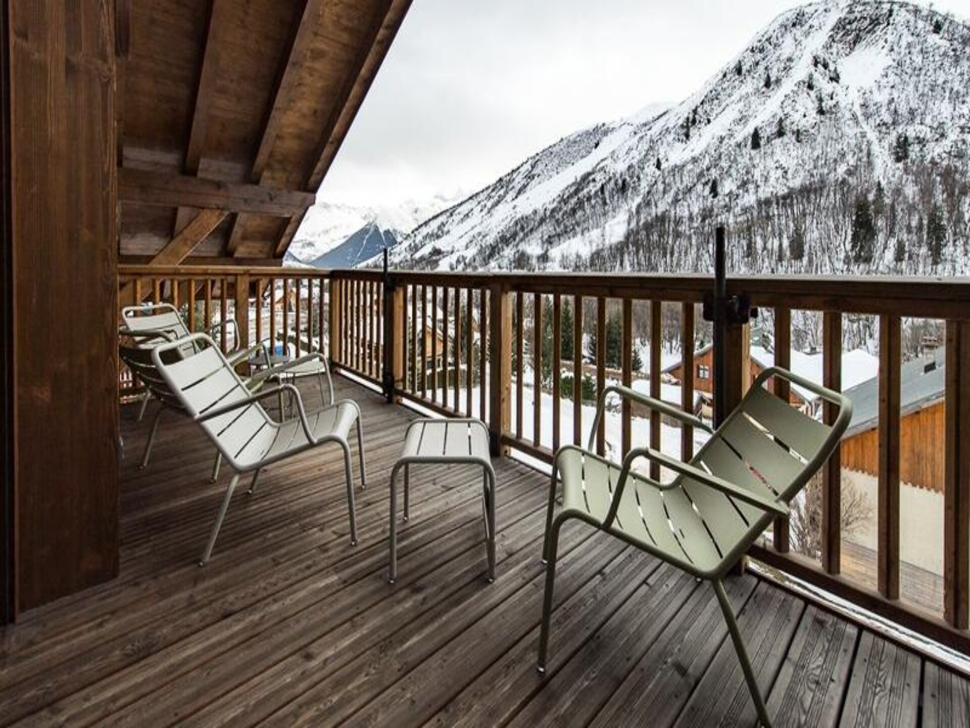 Duplex voor 10 personen in Saint-Sorlin-d'Arves met panoramisch uitzicht op de Aiguilles - foto 9