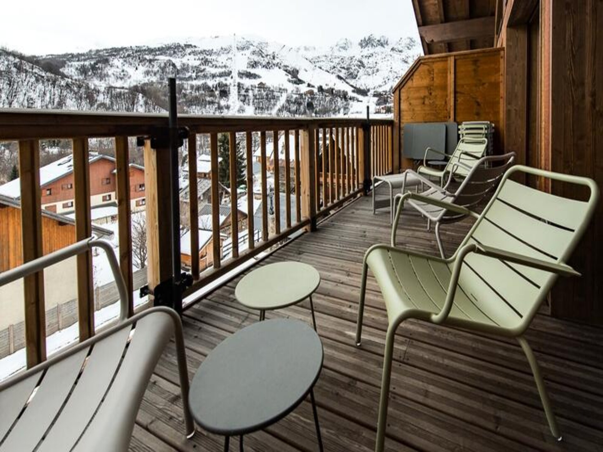 Duplex voor 10 personen in Saint-Sorlin-d'Arves met panoramisch uitzicht op de Aiguilles - foto 10