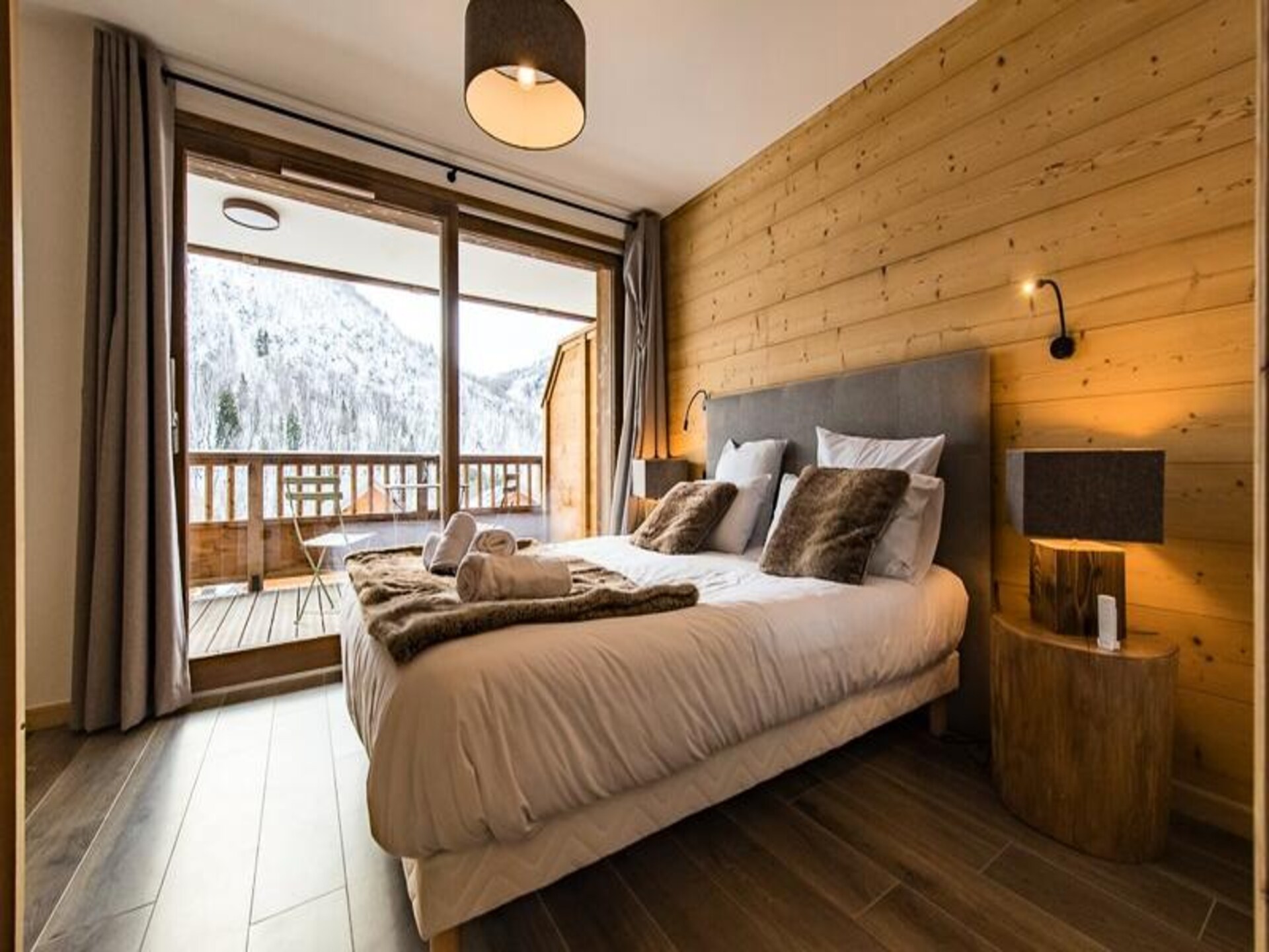 Duplex voor 10 personen in Saint-Sorlin-d'Arves met panoramisch uitzicht op de Aiguilles - foto 18