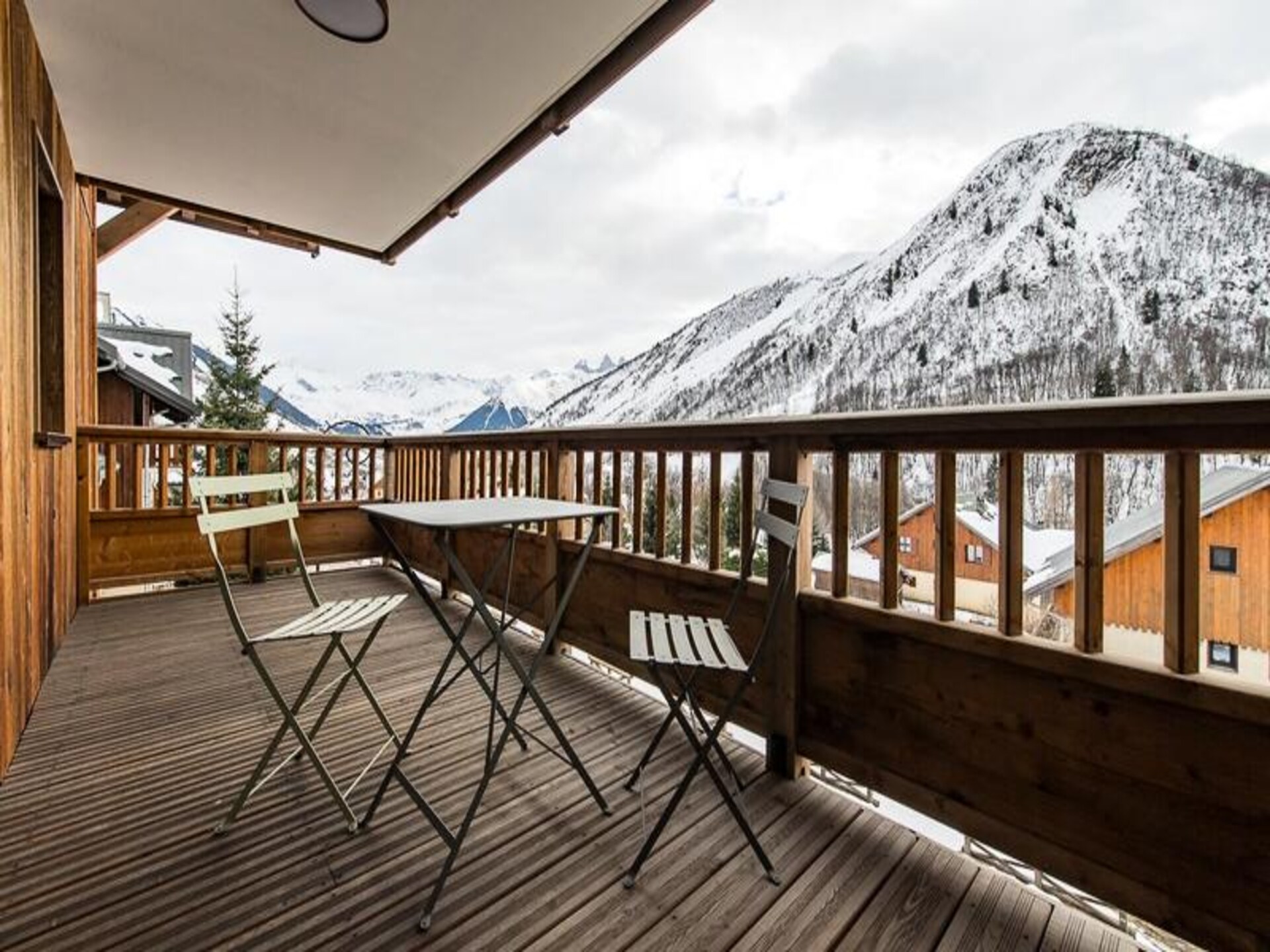 Duplex voor 10 personen in Saint-Sorlin-d'Arves met panoramisch uitzicht op de Aiguilles - foto 21