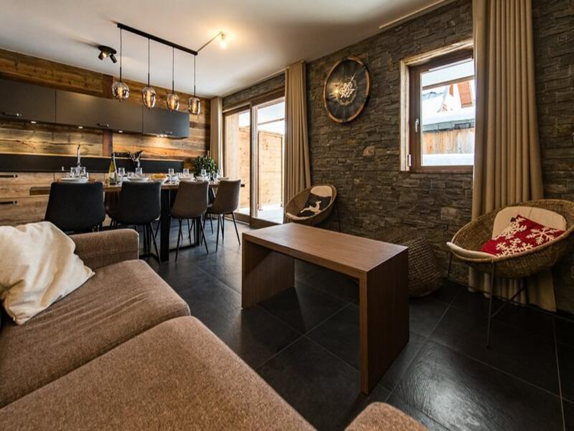 Rustiek appartement voor 8 personen met terras nabij de pistes in Saint-Sorlin-d'Arves - foto 3