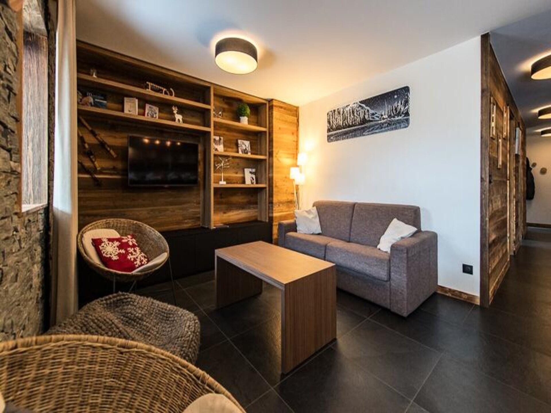 Rustiek appartement voor 8 personen met terras nabij de pistes in Saint-Sorlin-d'Arves - foto 7