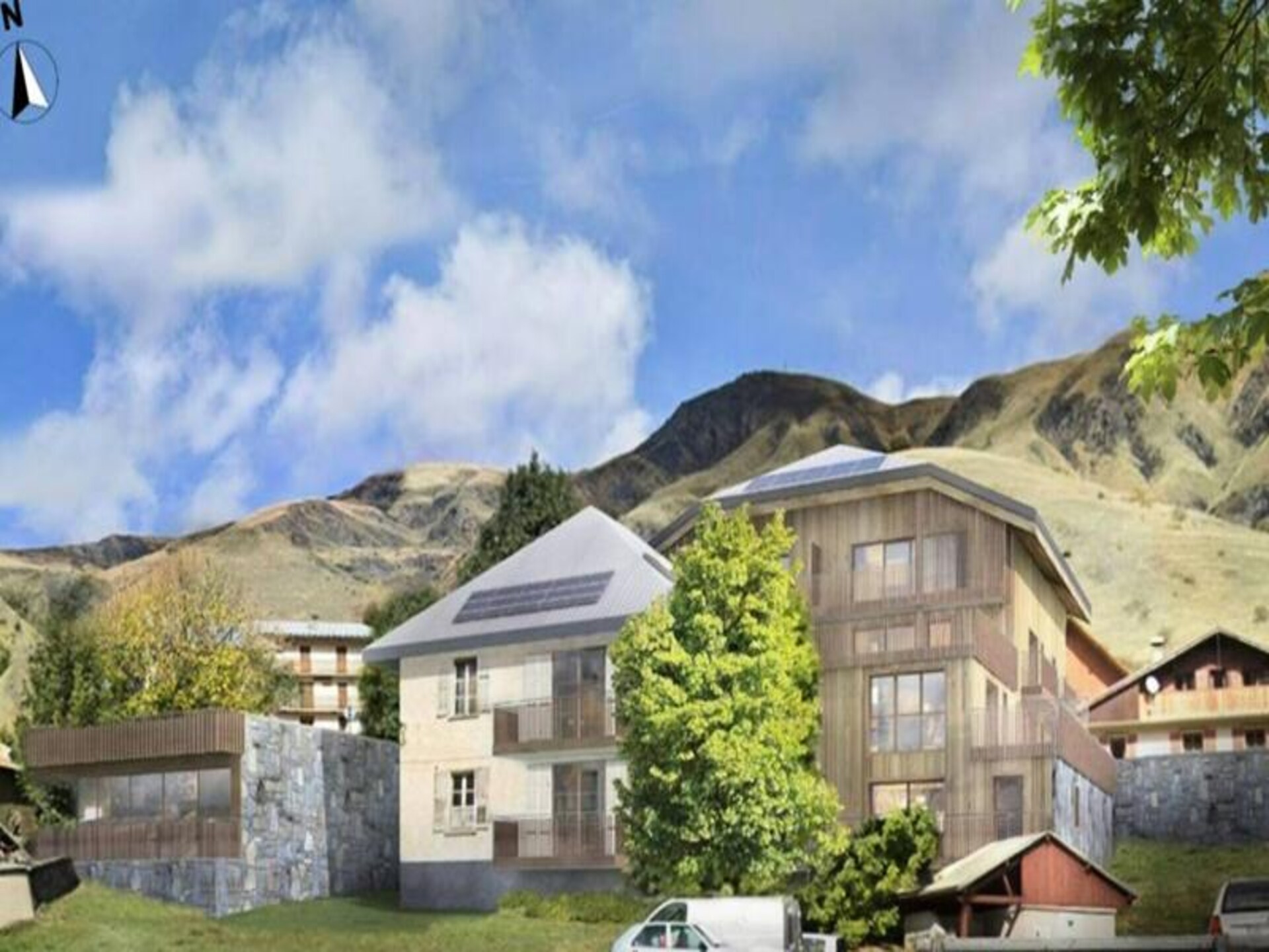 Licht appartement met bergzicht en terras nabij de pistes in St Sorlin - foto 10
