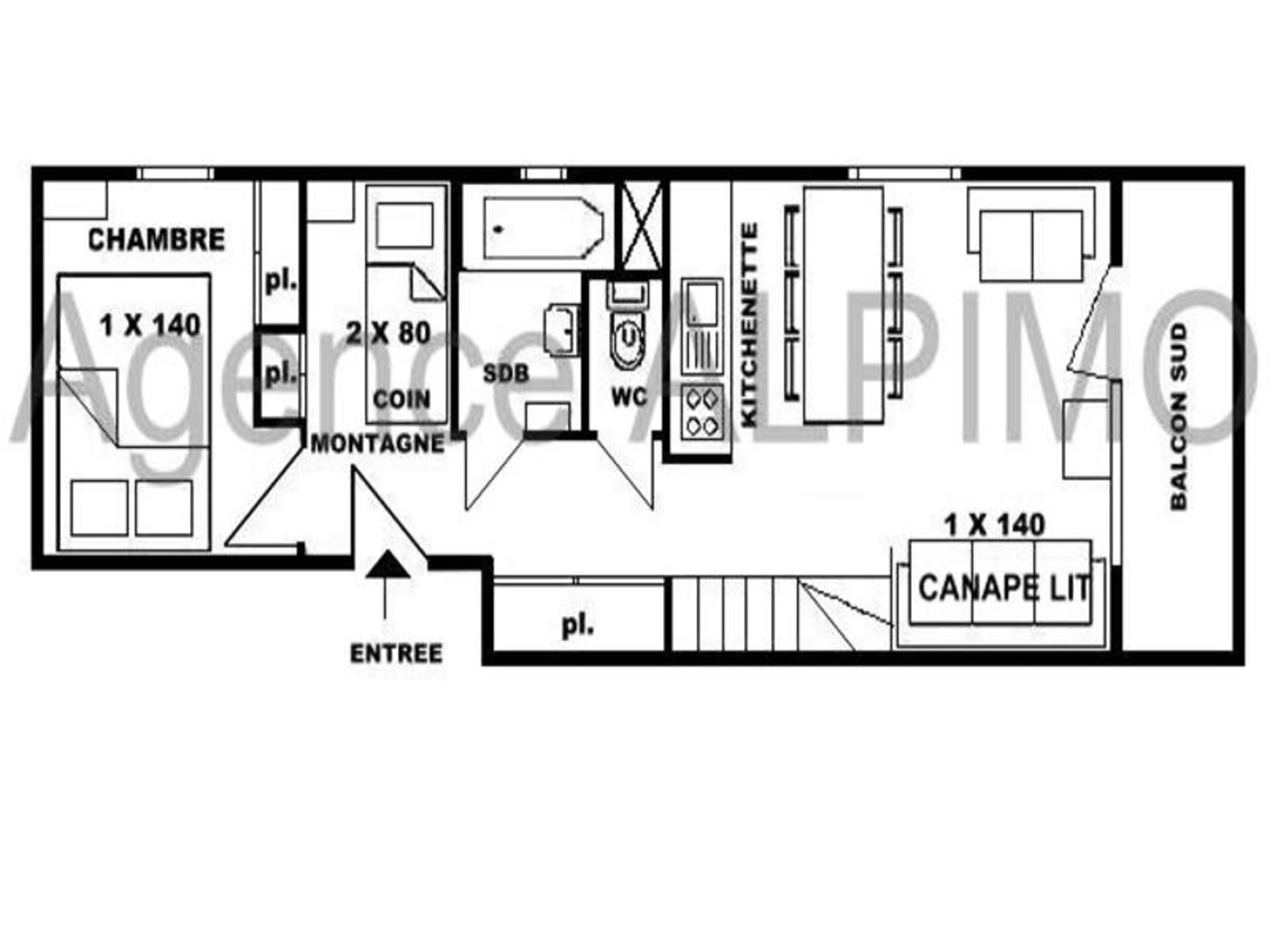 Knus appartement op de top van Les Saisies met panoramisch uitzicht - foto 3