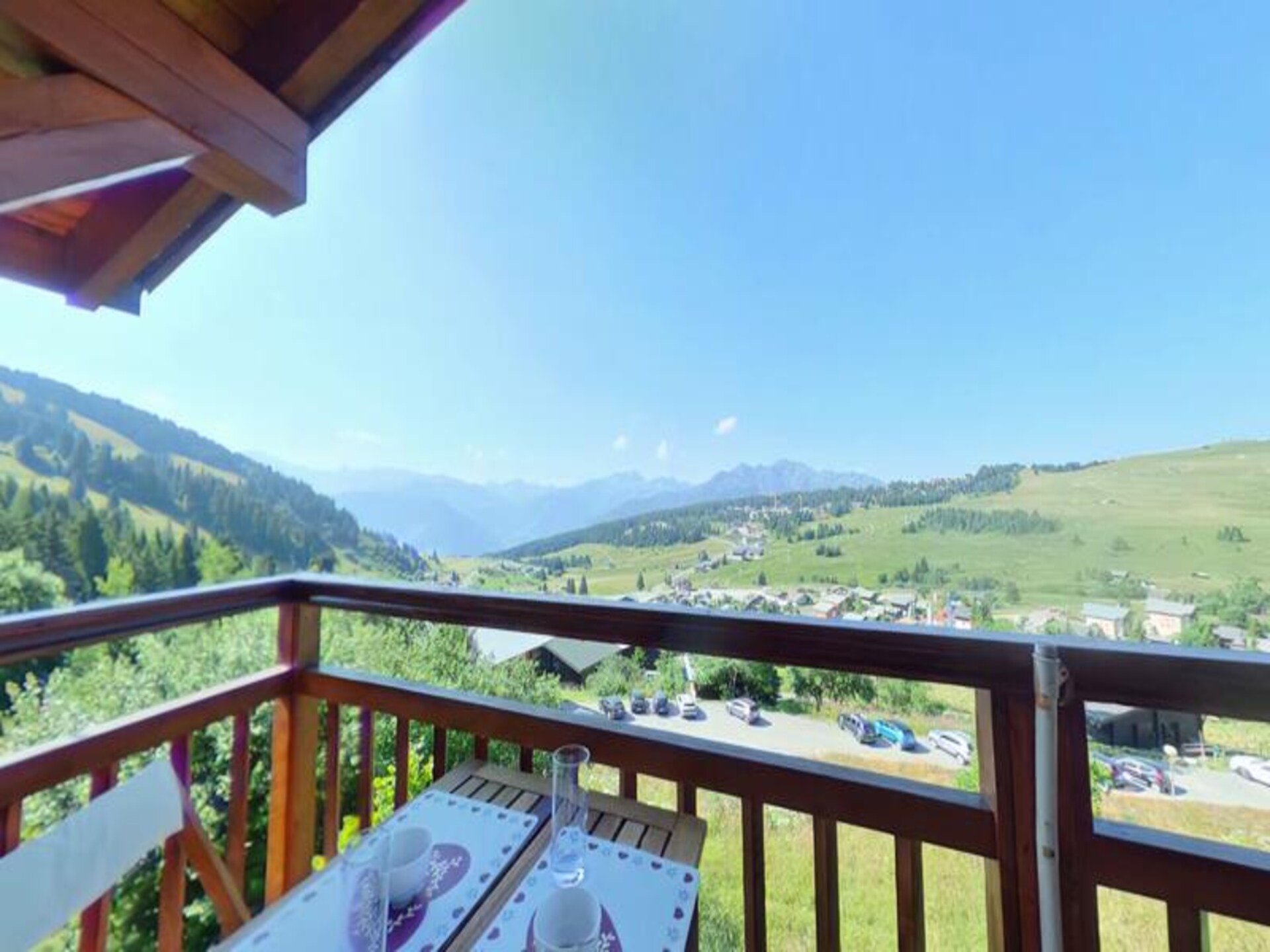 Knus appartement op de top van Les Saisies met panoramisch uitzicht - foto 9