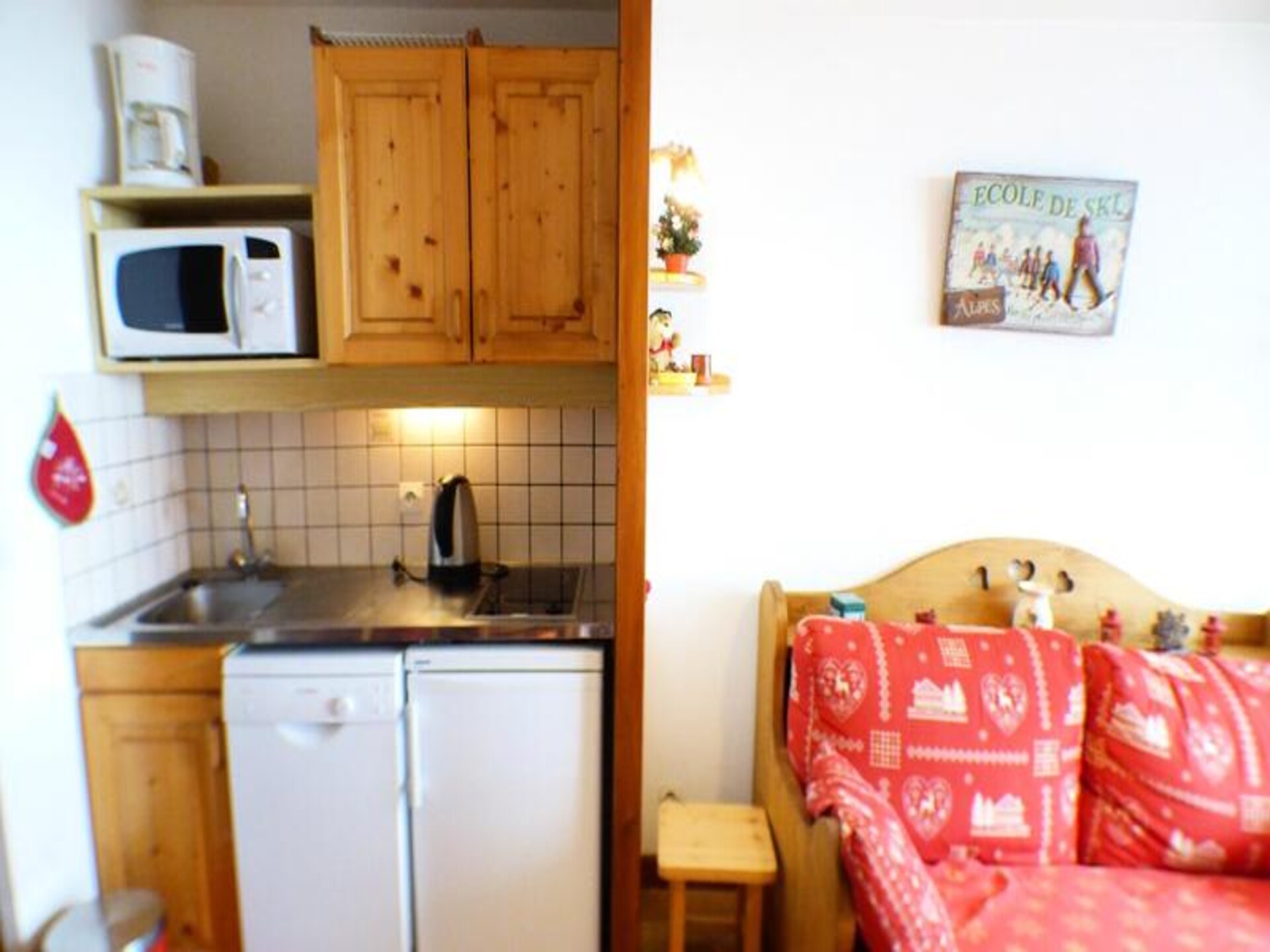 Knus appartement in Hauteluce met balkon en uitzicht op Mont Bisanne - foto 10