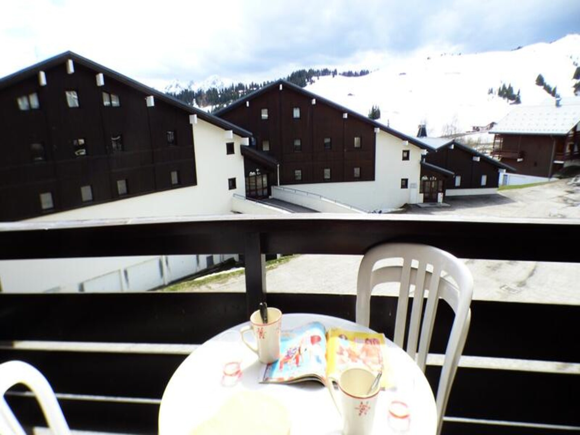 Knus appartement in Hauteluce met balkon en uitzicht op Mont Bisanne - foto 12