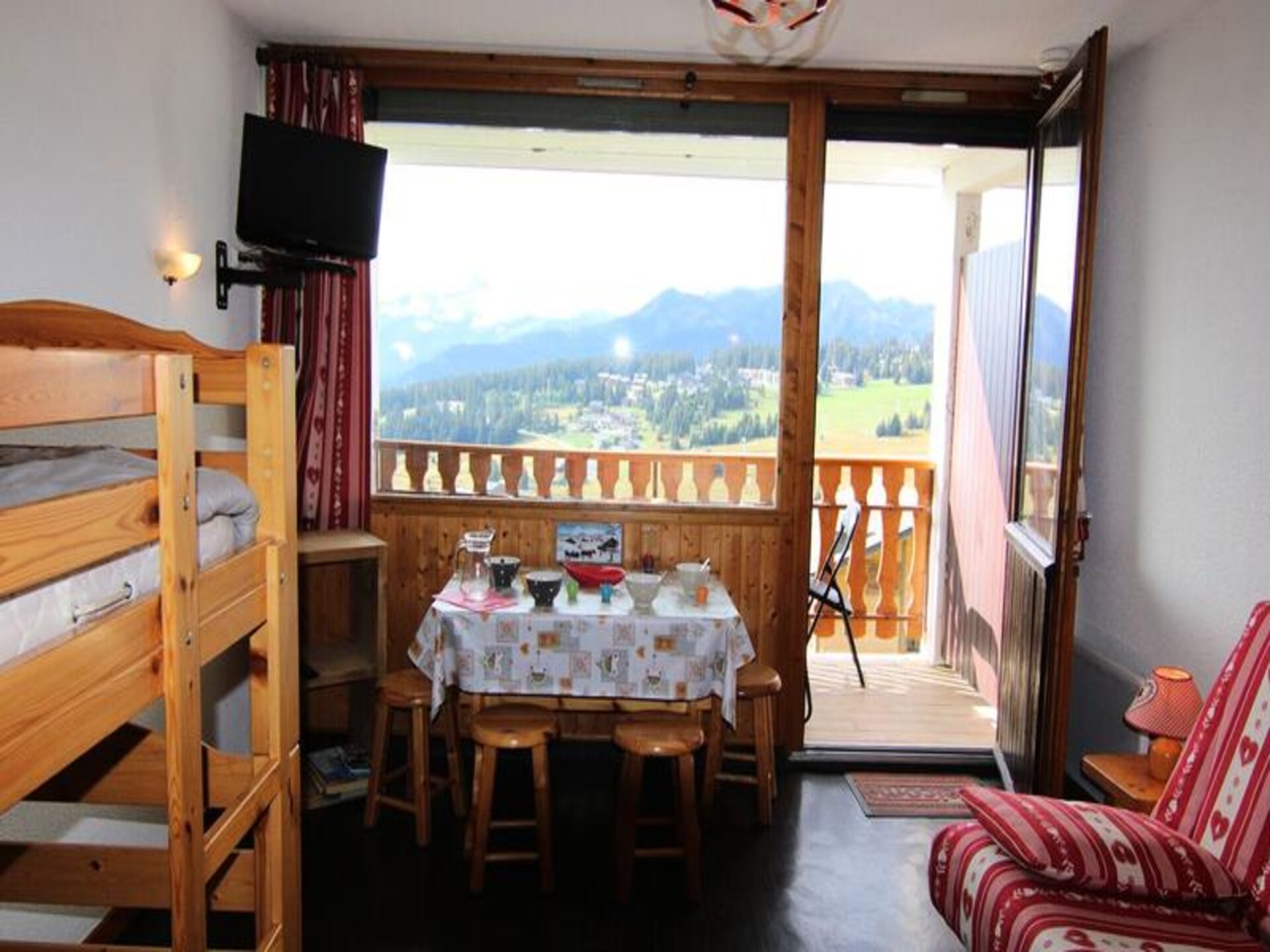 Zonnig studio-appartement met panoramisch uitzicht op Mont Bisanne in Les Saisies - foto 1