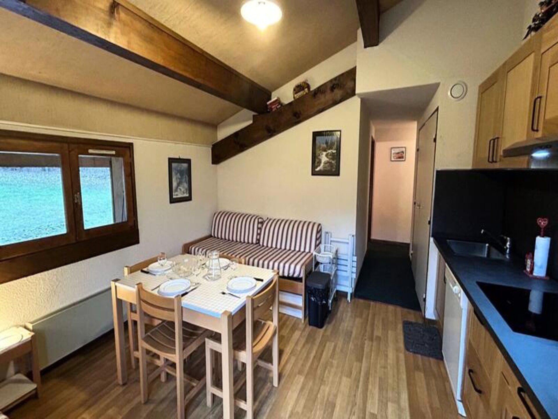 Knus appartement op de 2e verdieping met balkon en panoramisch bergzicht in Megève - foto 4