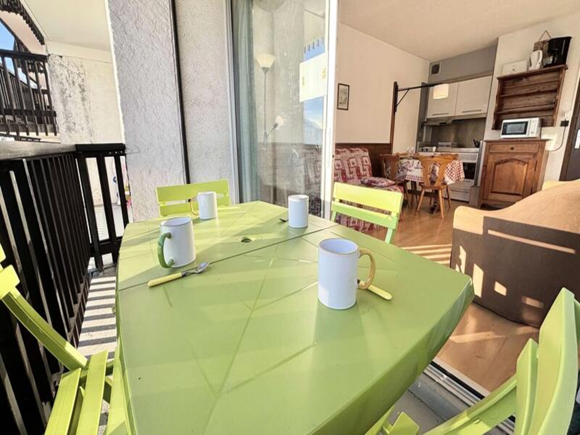 Knusse studio op de piste in Notre Dame de Bellecombe met balkon - foto 16